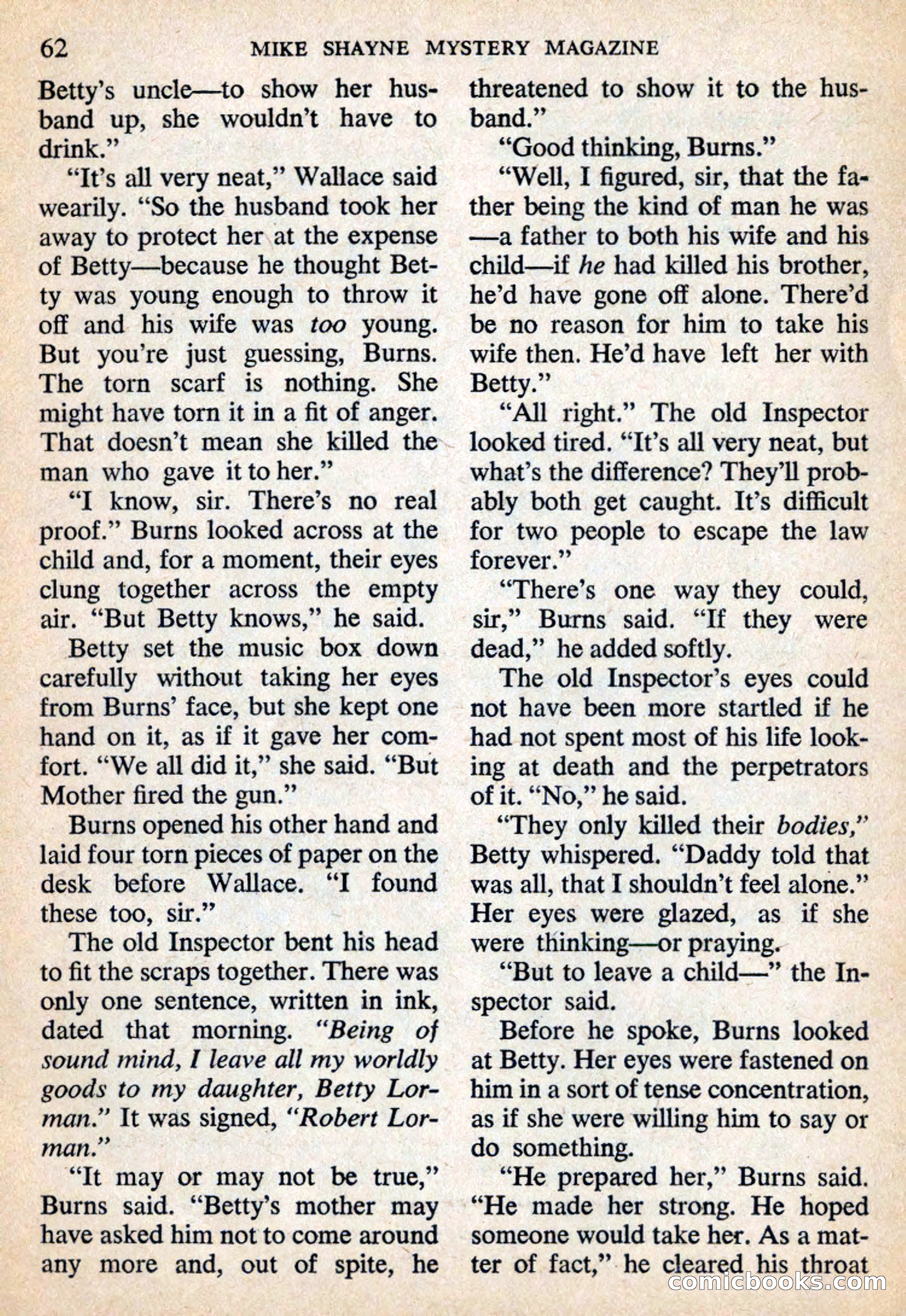 Mike Shayne Mystery Magazine, July 1959 — page 64 of 132