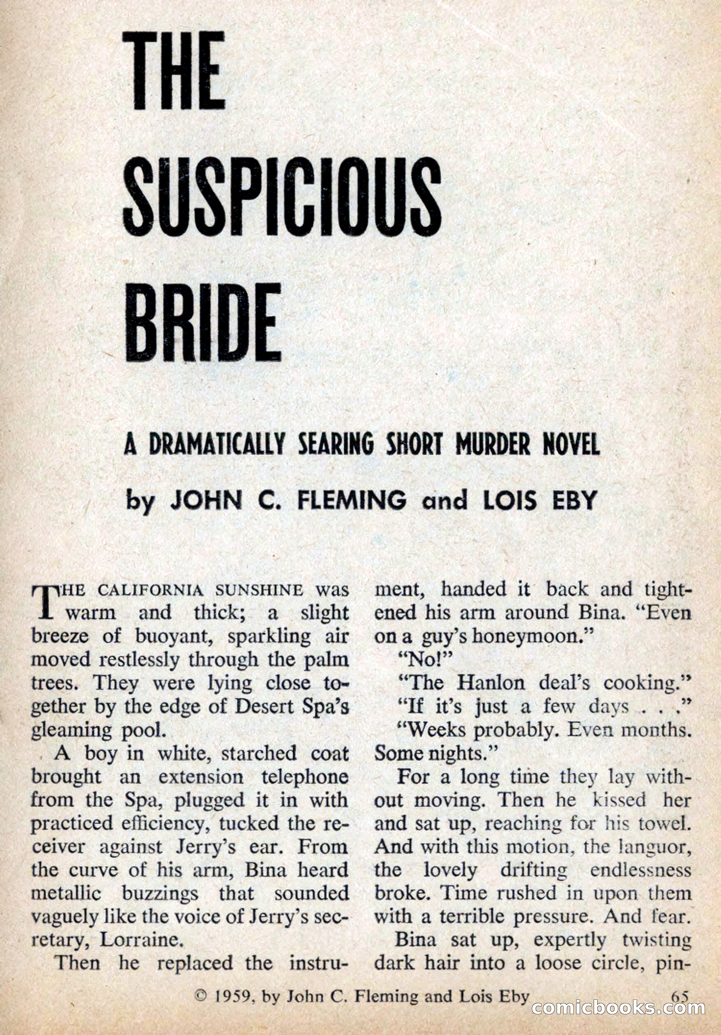 Mike Shayne Mystery Magazine, July 1959 — page 67 of 132