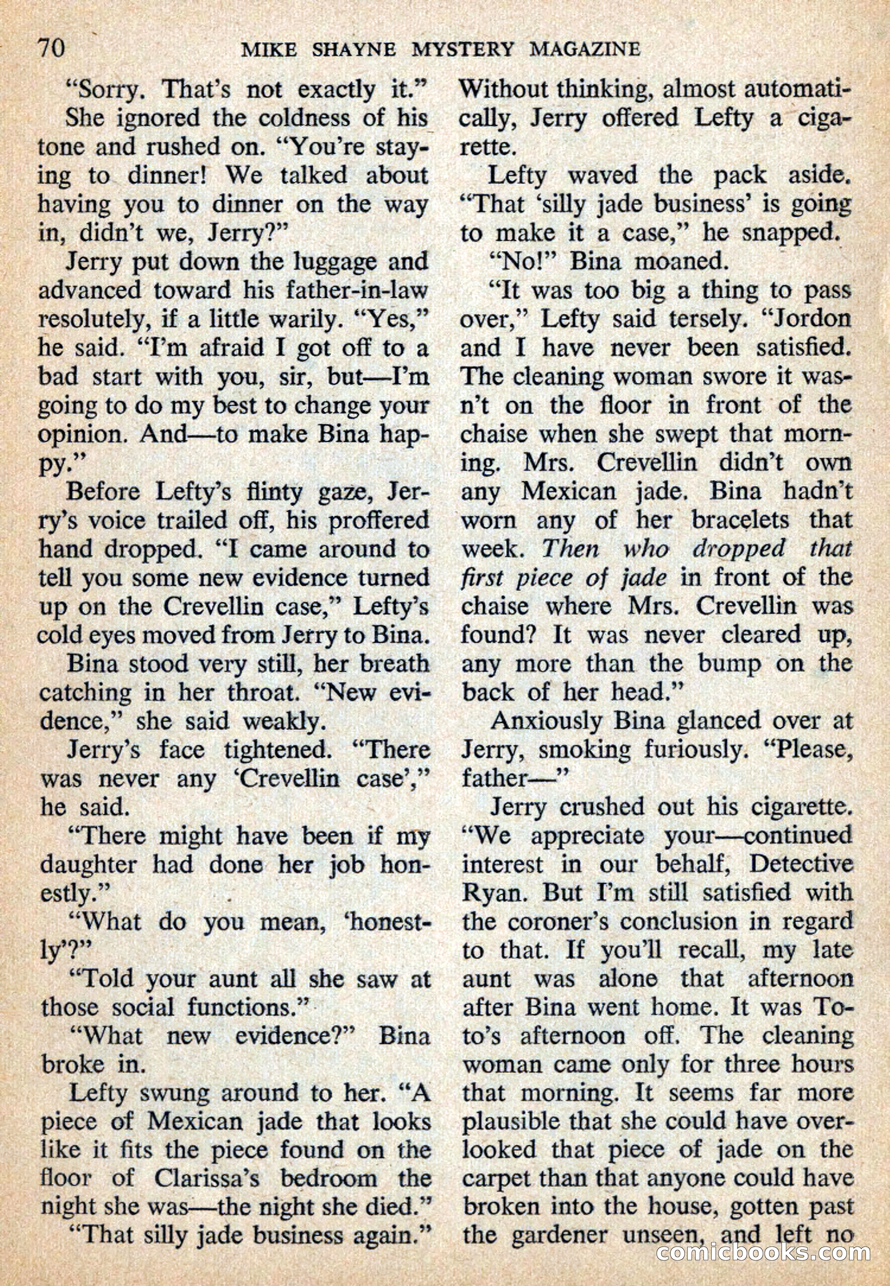 Mike Shayne Mystery Magazine, July 1959 — page 72 of 132