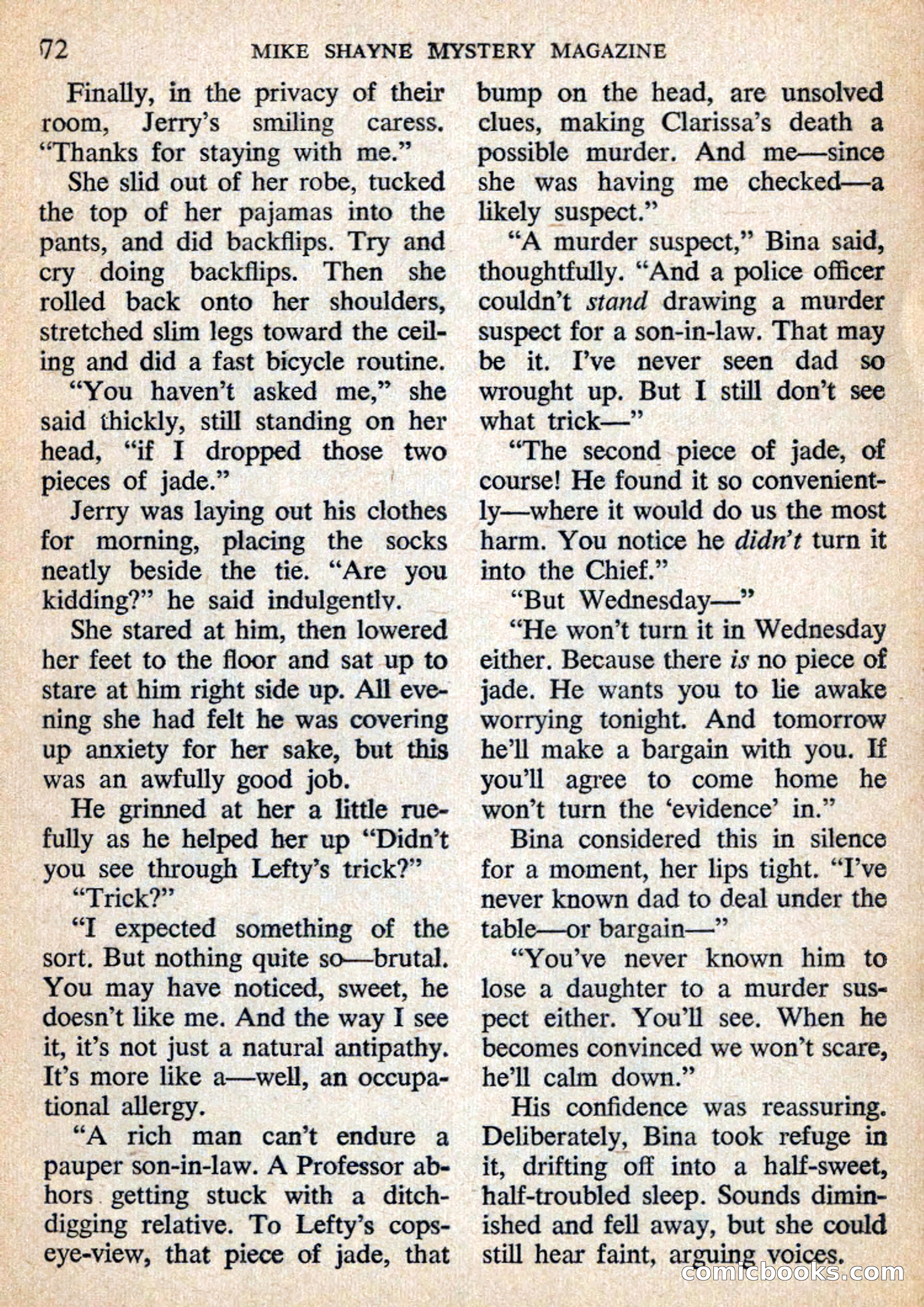 Mike Shayne Mystery Magazine, July 1959 — page 74 of 132