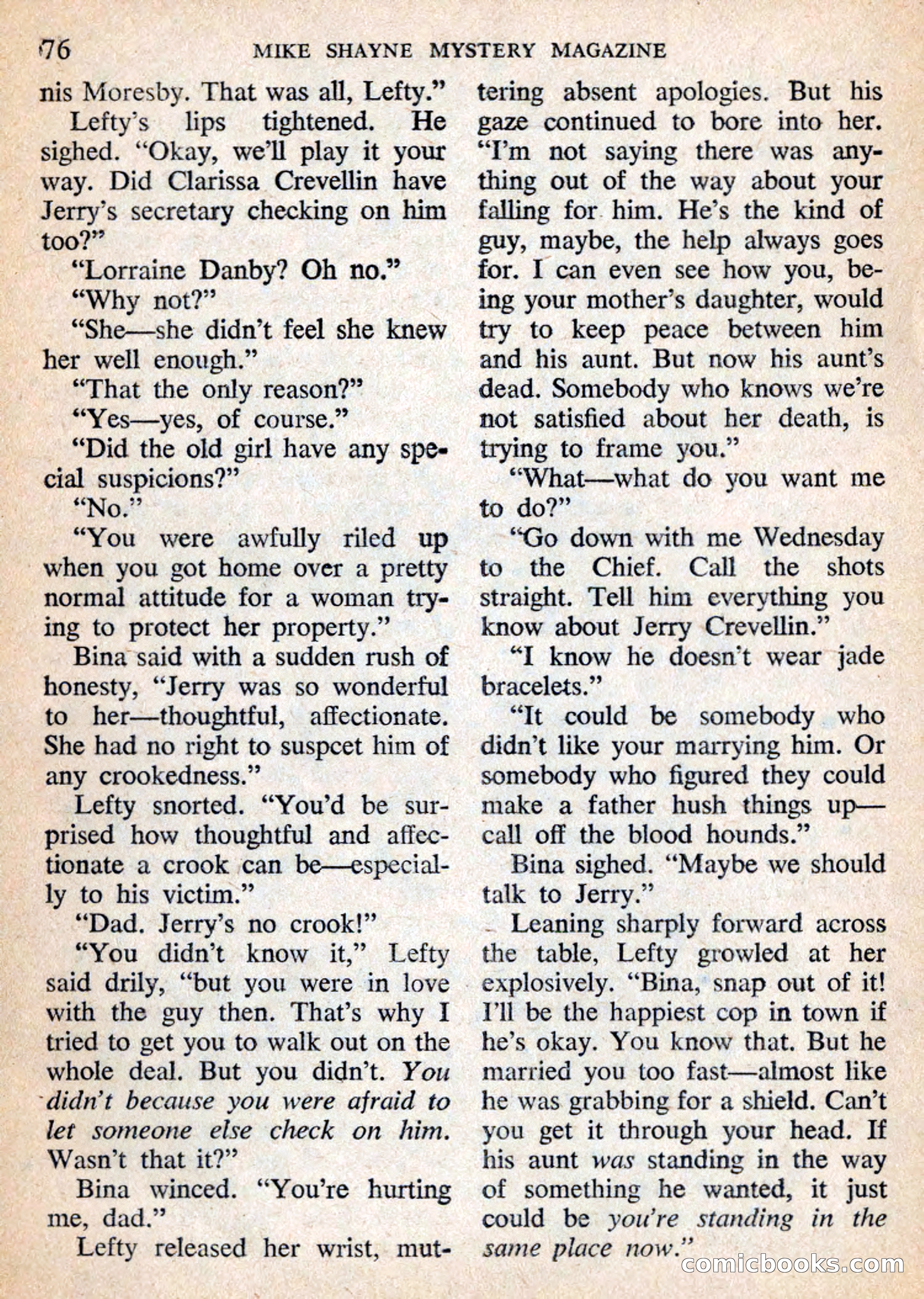 Mike Shayne Mystery Magazine, July 1959 — page 78 of 132