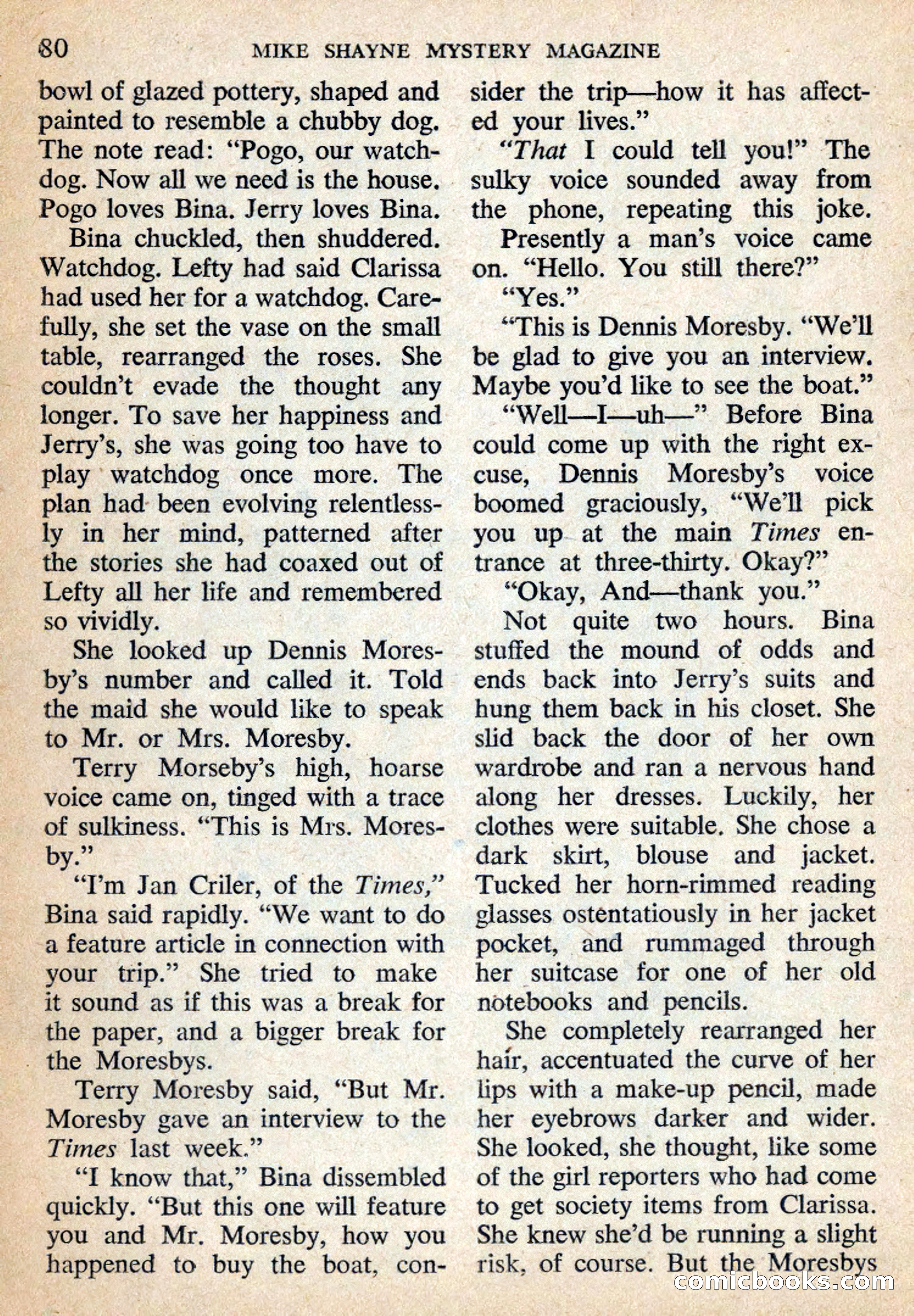 Mike Shayne Mystery Magazine, July 1959 — page 82 of 132