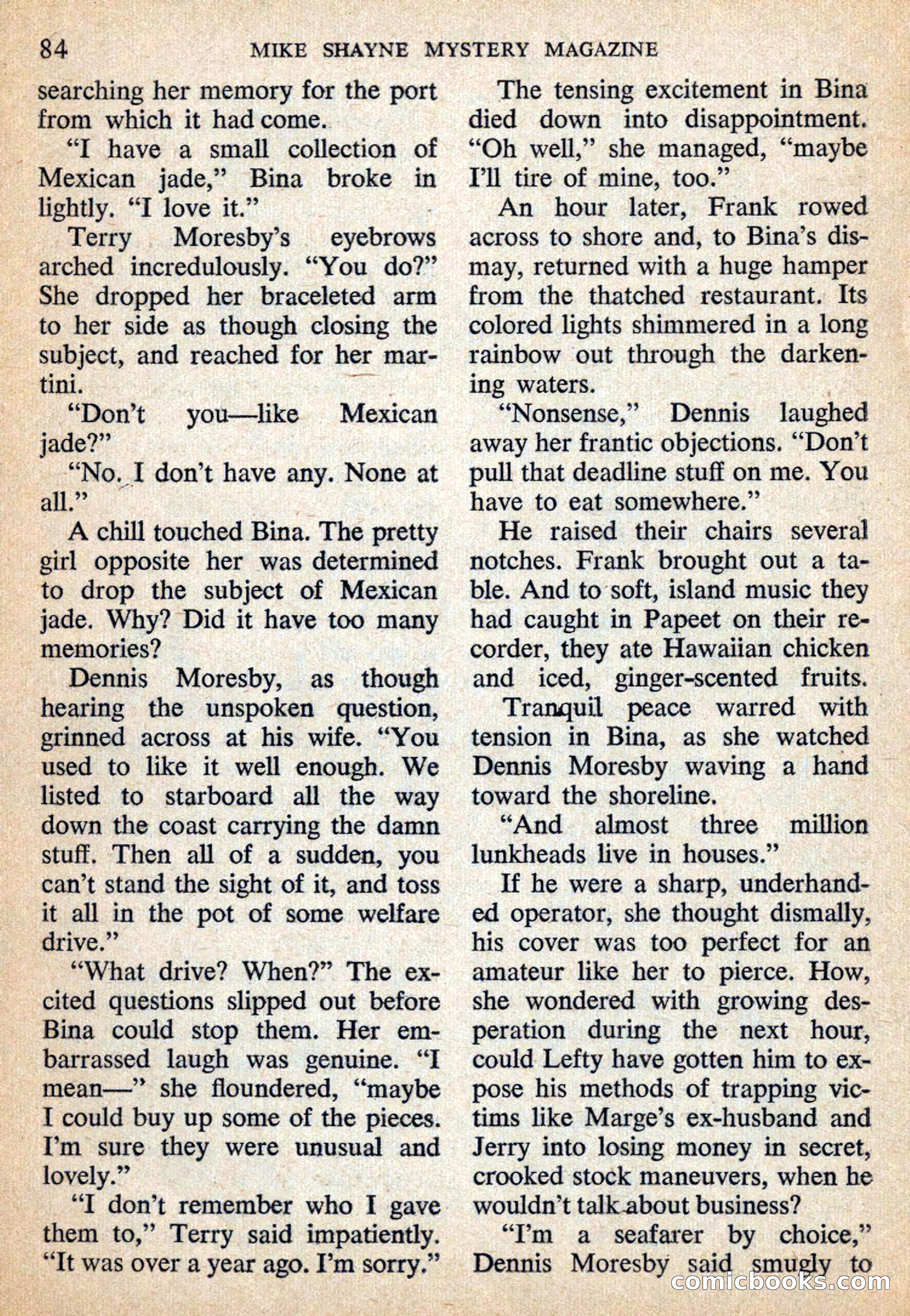 Mike Shayne Mystery Magazine, July 1959 — page 86 of 132