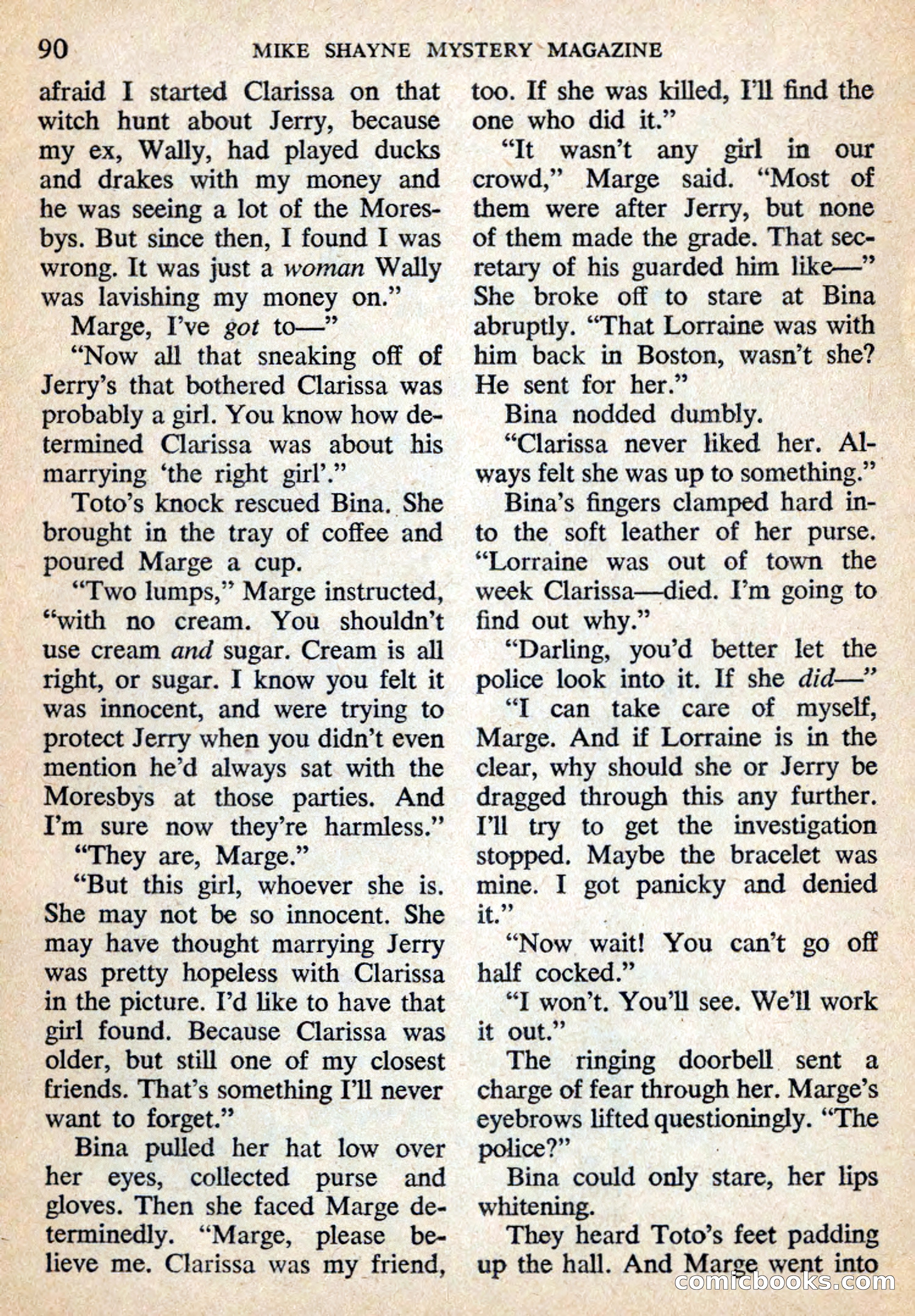 Mike Shayne Mystery Magazine, July 1959 — page 92 of 132