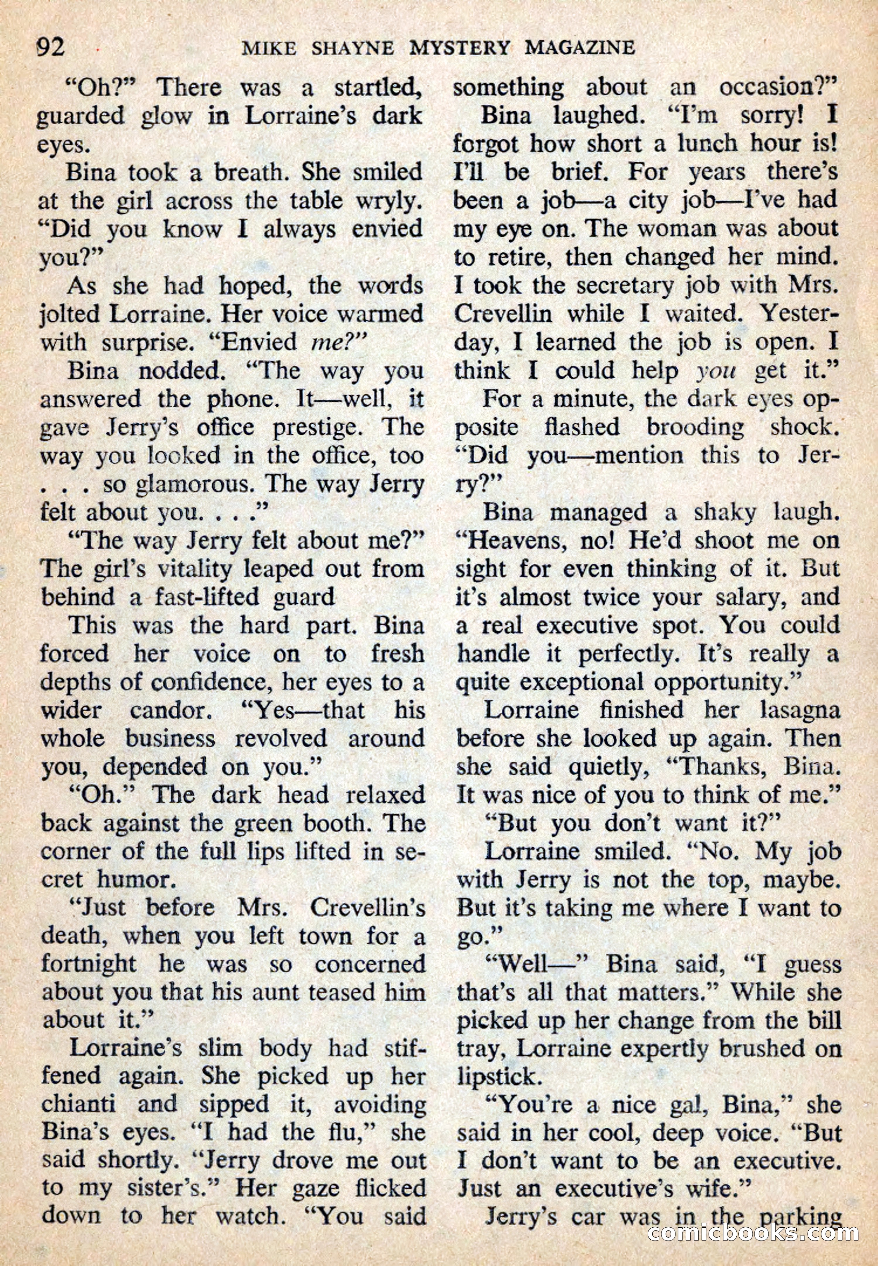 Mike Shayne Mystery Magazine, July 1959 — page 94 of 132