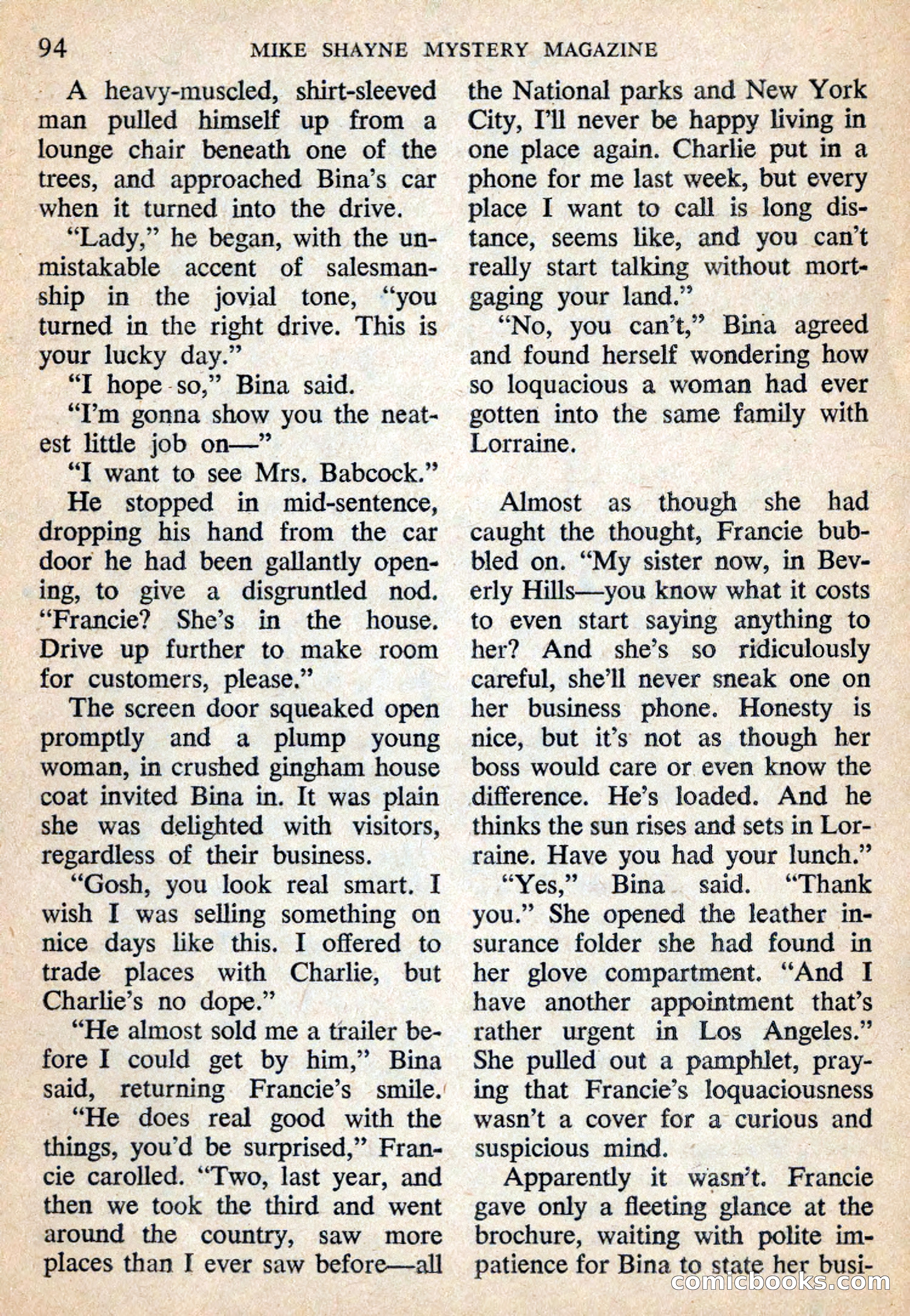 Mike Shayne Mystery Magazine, July 1959 — page 96 of 132