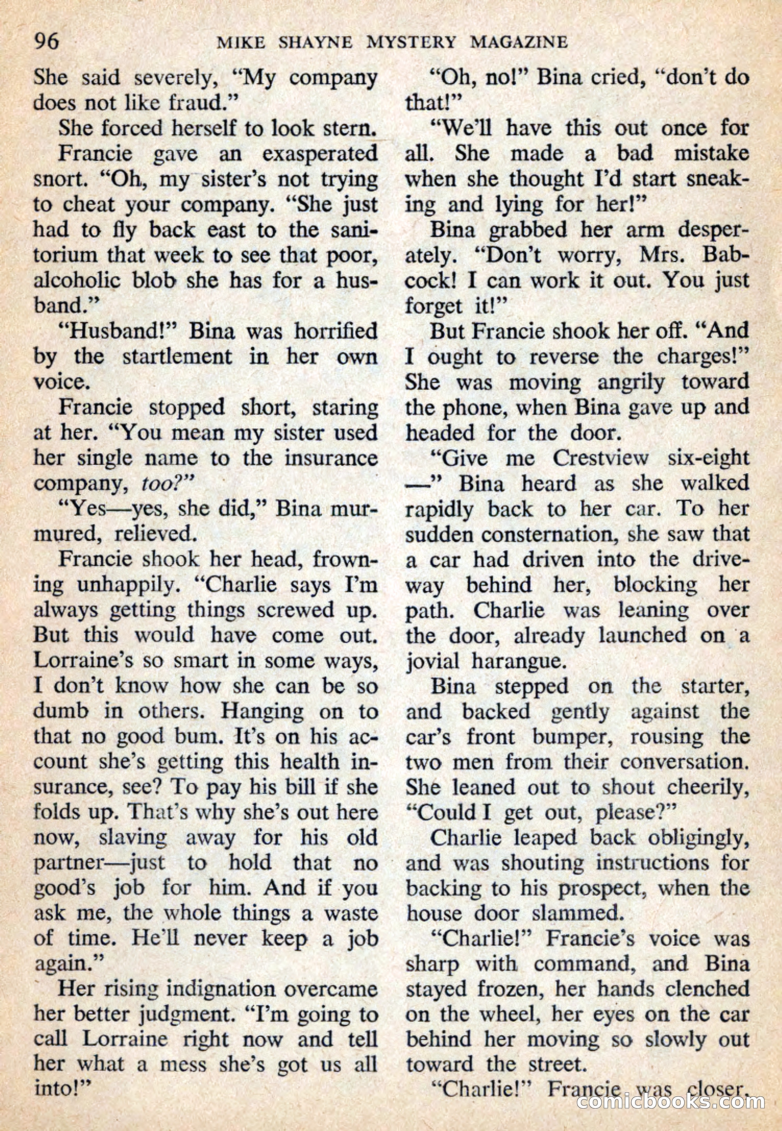 Mike Shayne Mystery Magazine, July 1959 — page 98 of 132