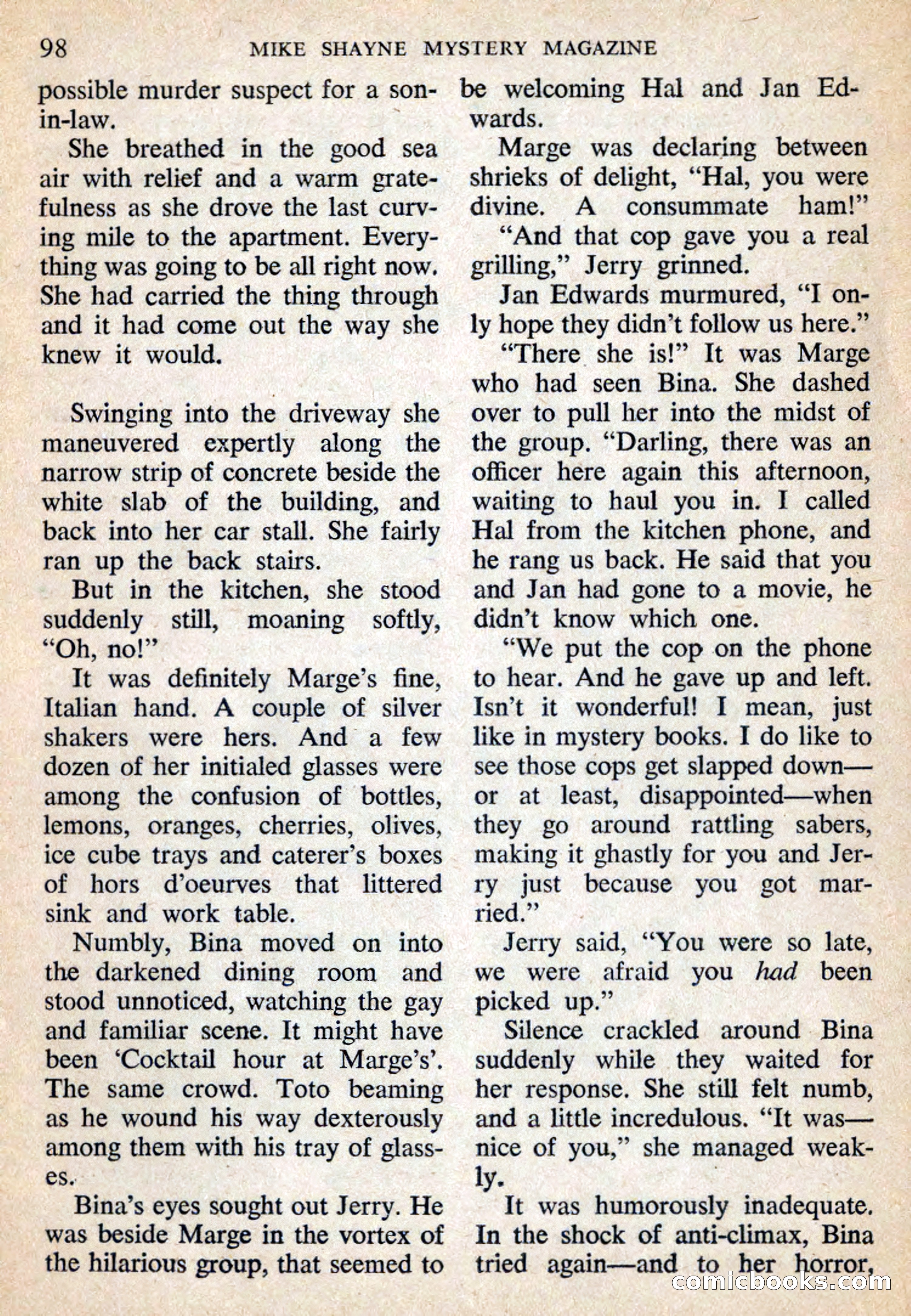 Mike Shayne Mystery Magazine, July 1959 — page 100 of 132