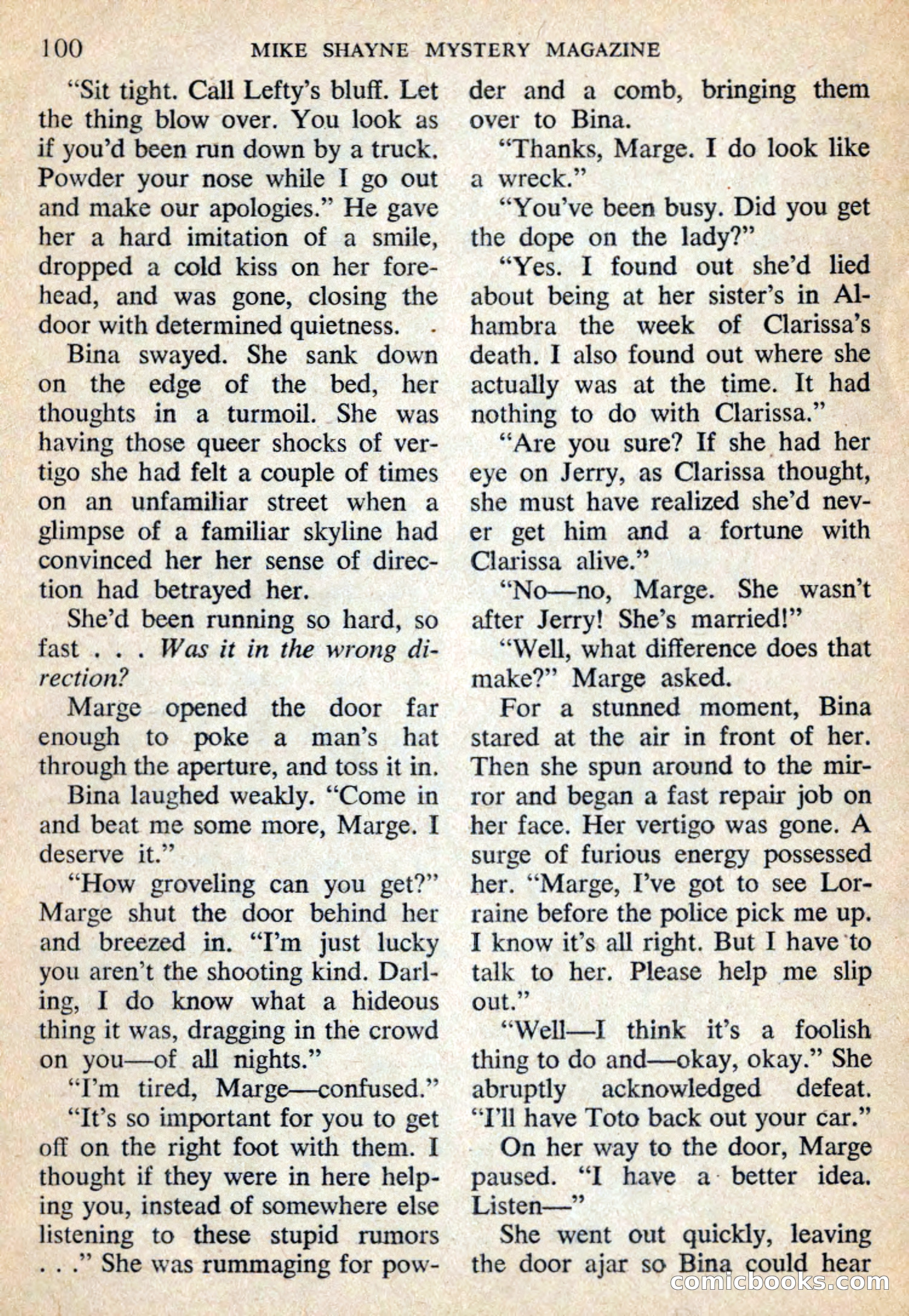 Mike Shayne Mystery Magazine, July 1959 — page 102 of 132
