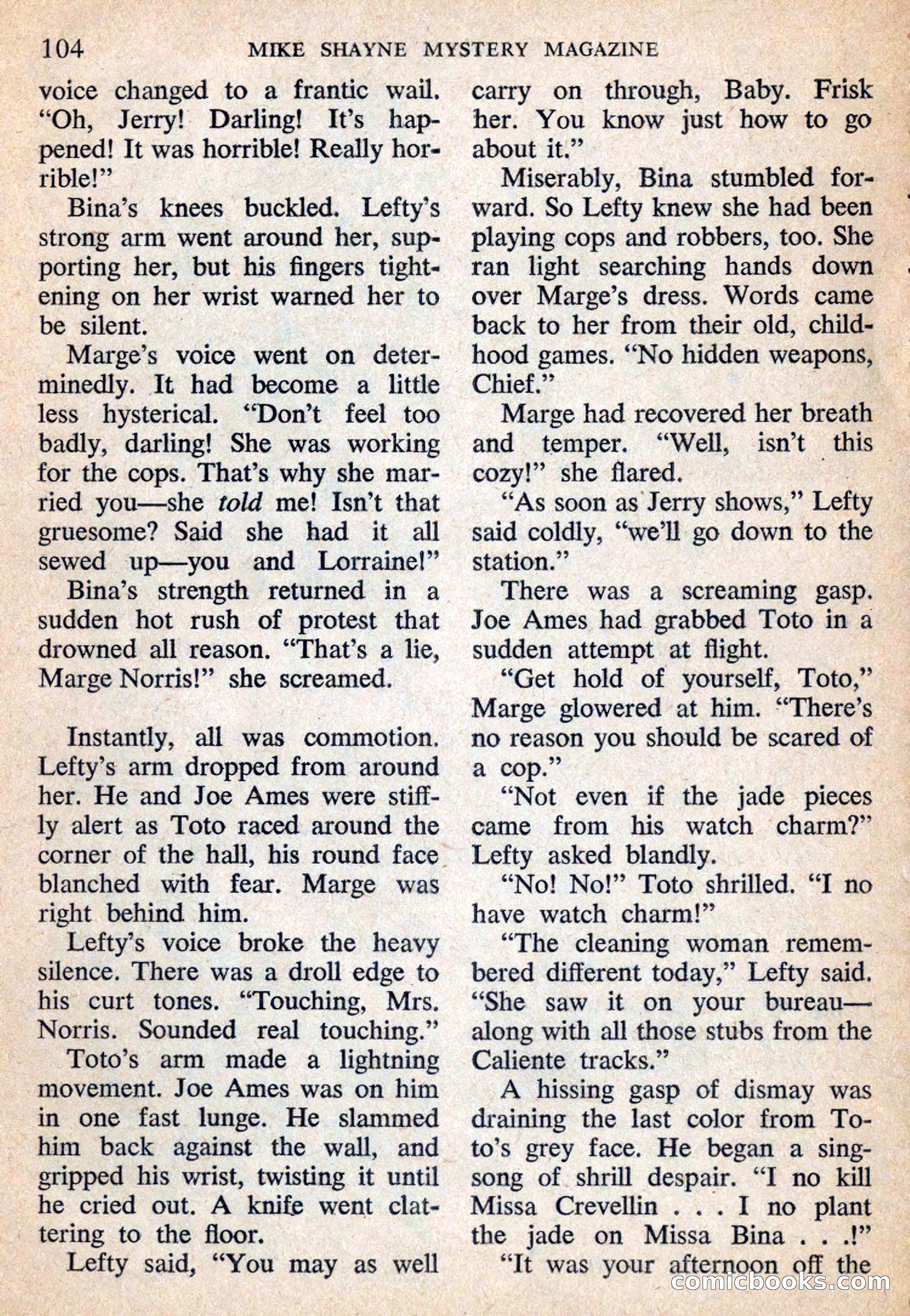 Mike Shayne Mystery Magazine, July 1959 — page 106 of 132