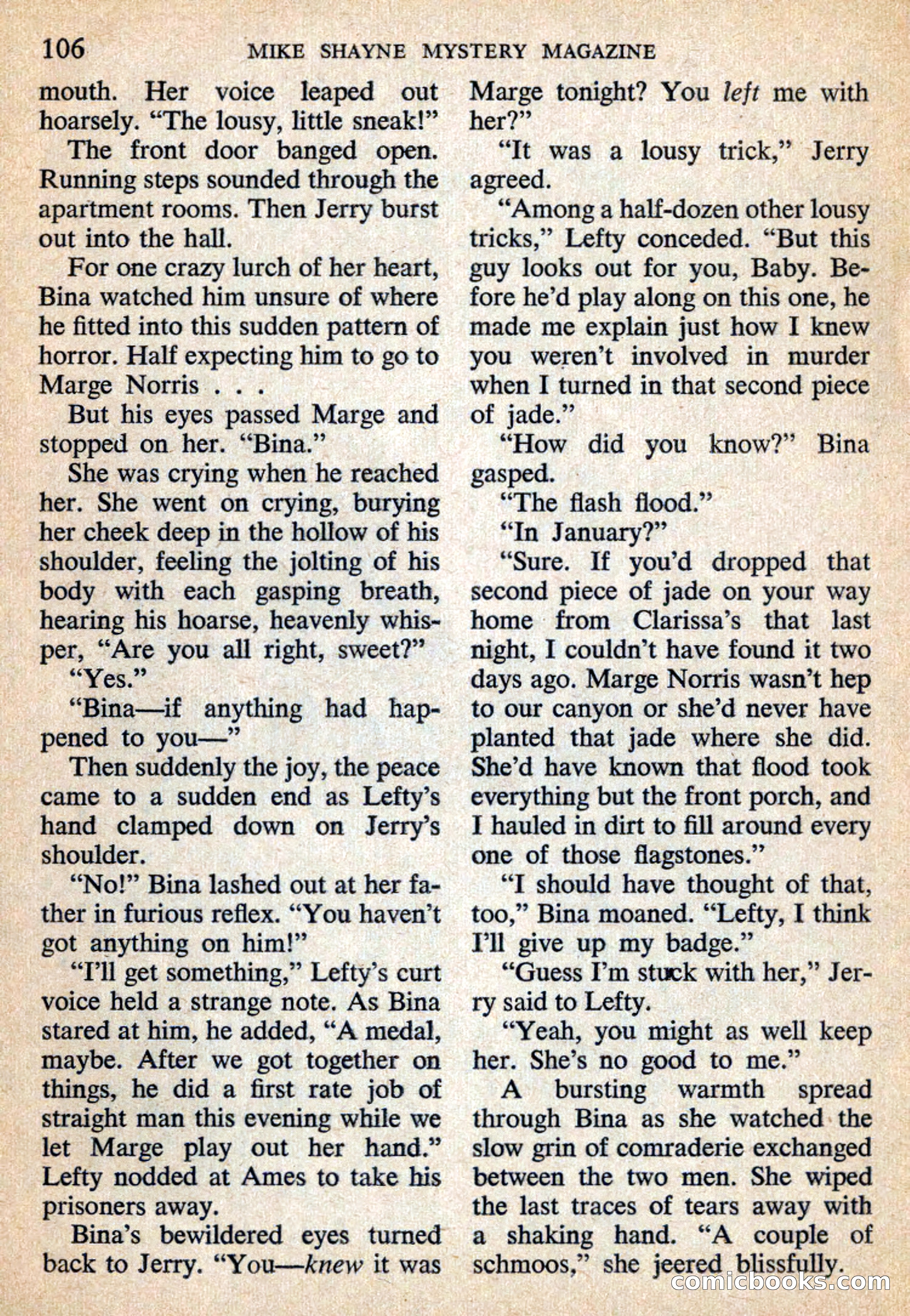 Mike Shayne Mystery Magazine, July 1959 — page 108 of 132