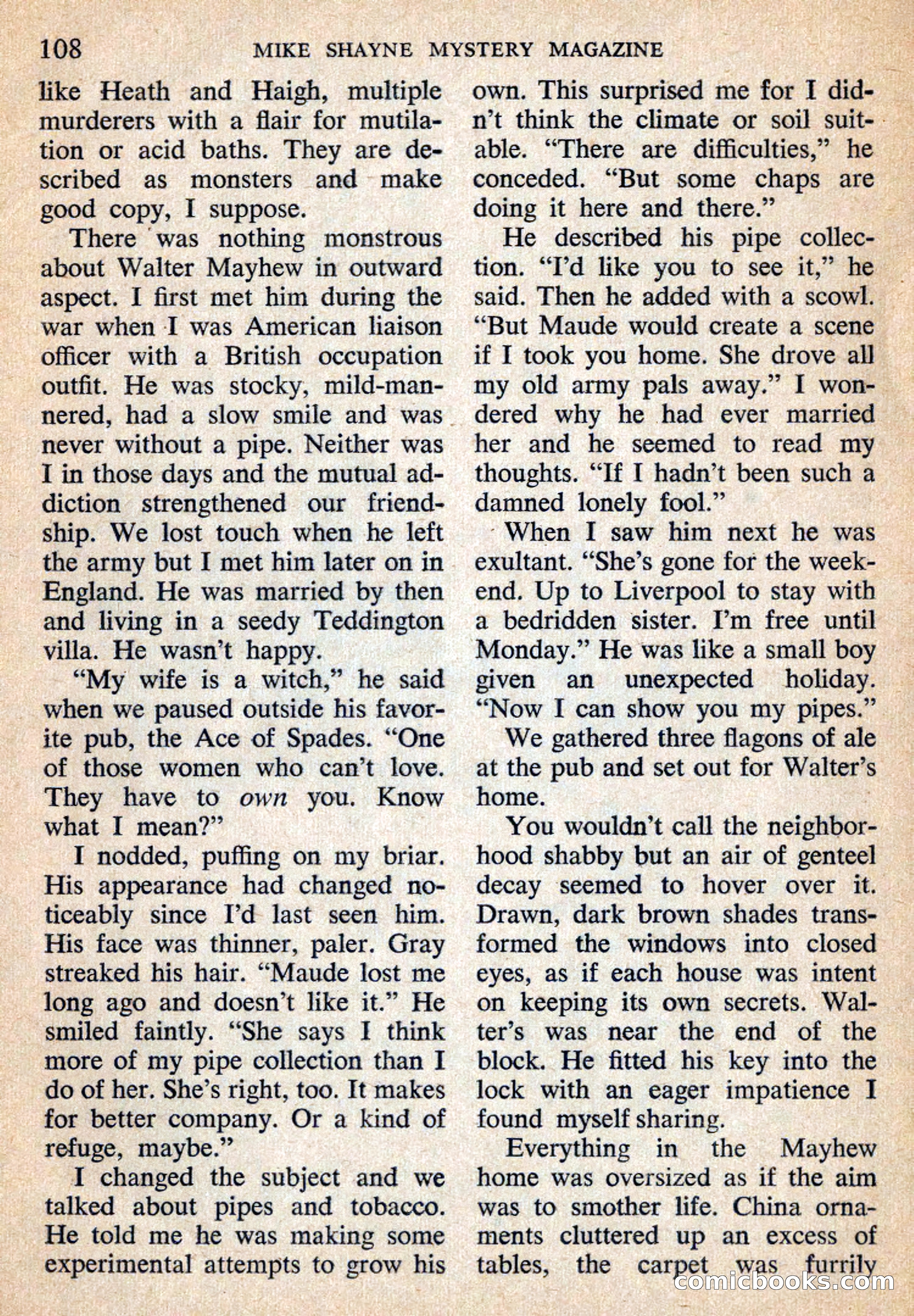 Mike Shayne Mystery Magazine, July 1959 — page 110 of 132