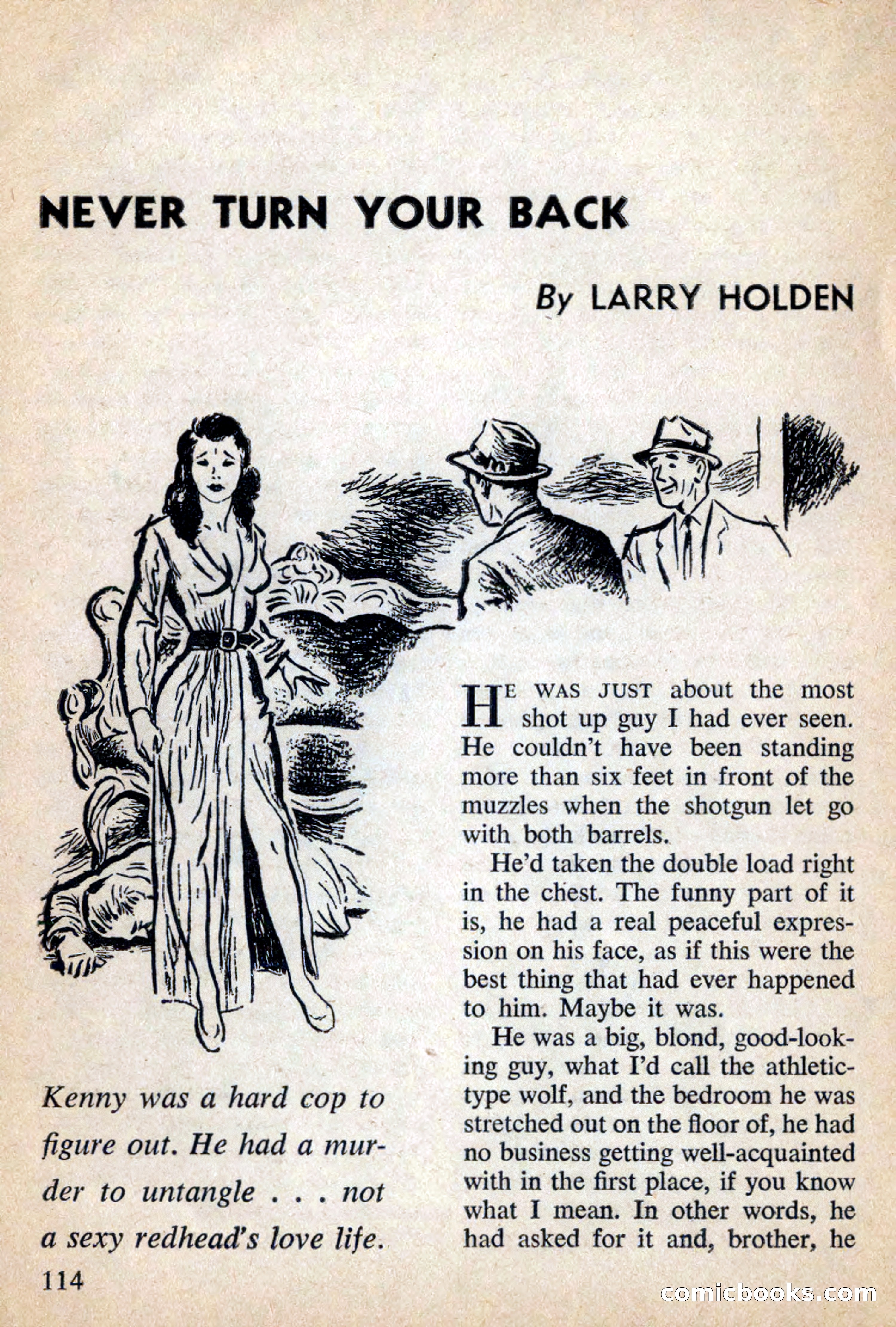Mike Shayne Mystery Magazine, July 1959 — page 116 of 132