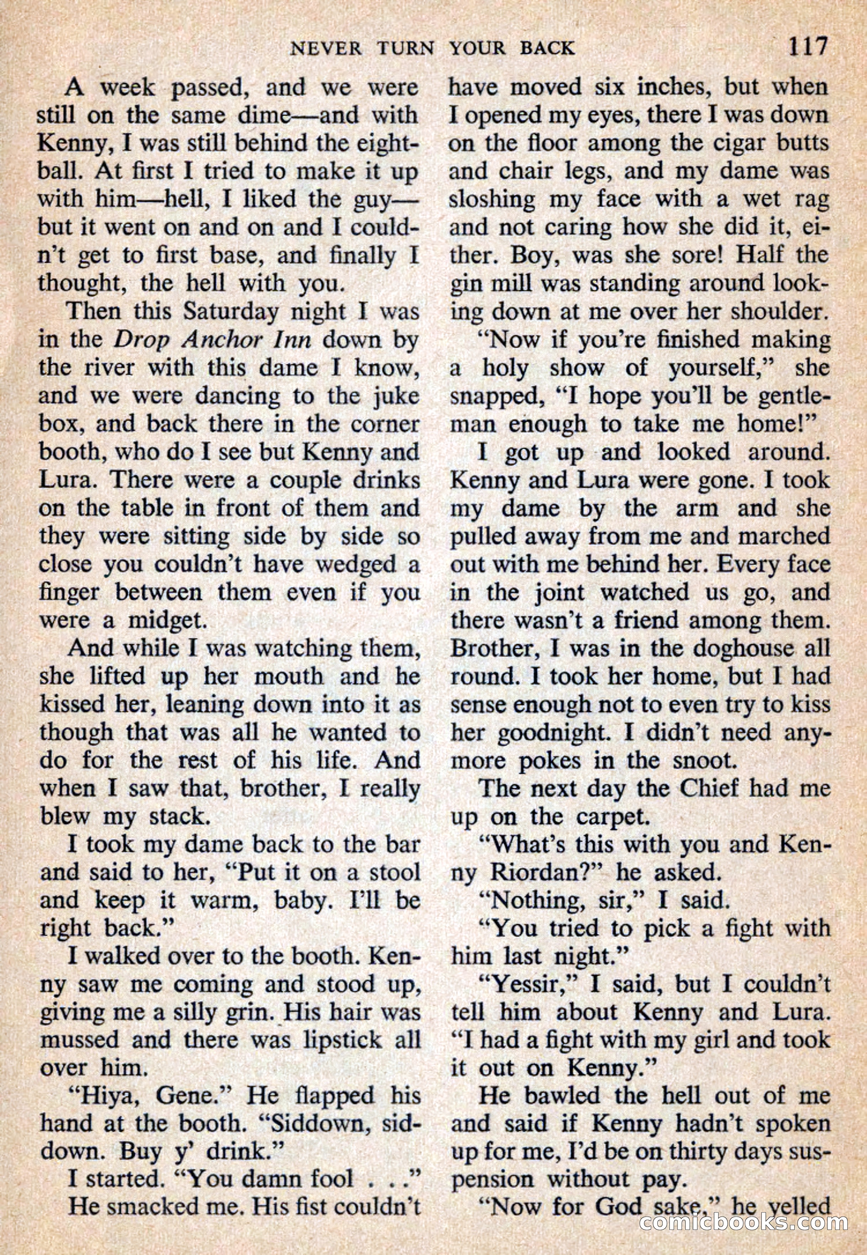 Mike Shayne Mystery Magazine, July 1959 — page 119 of 132