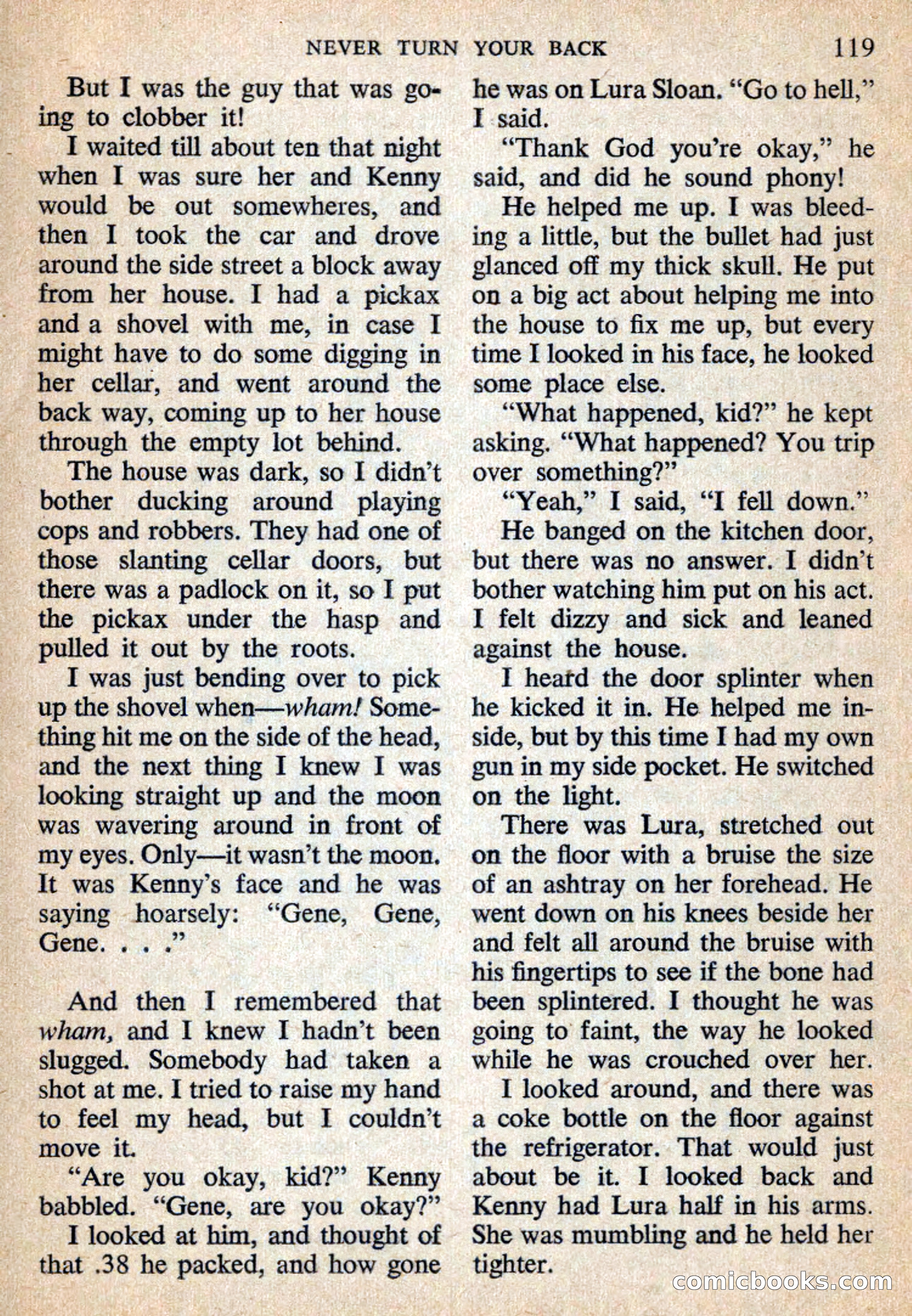 Mike Shayne Mystery Magazine, July 1959 — page 121 of 132