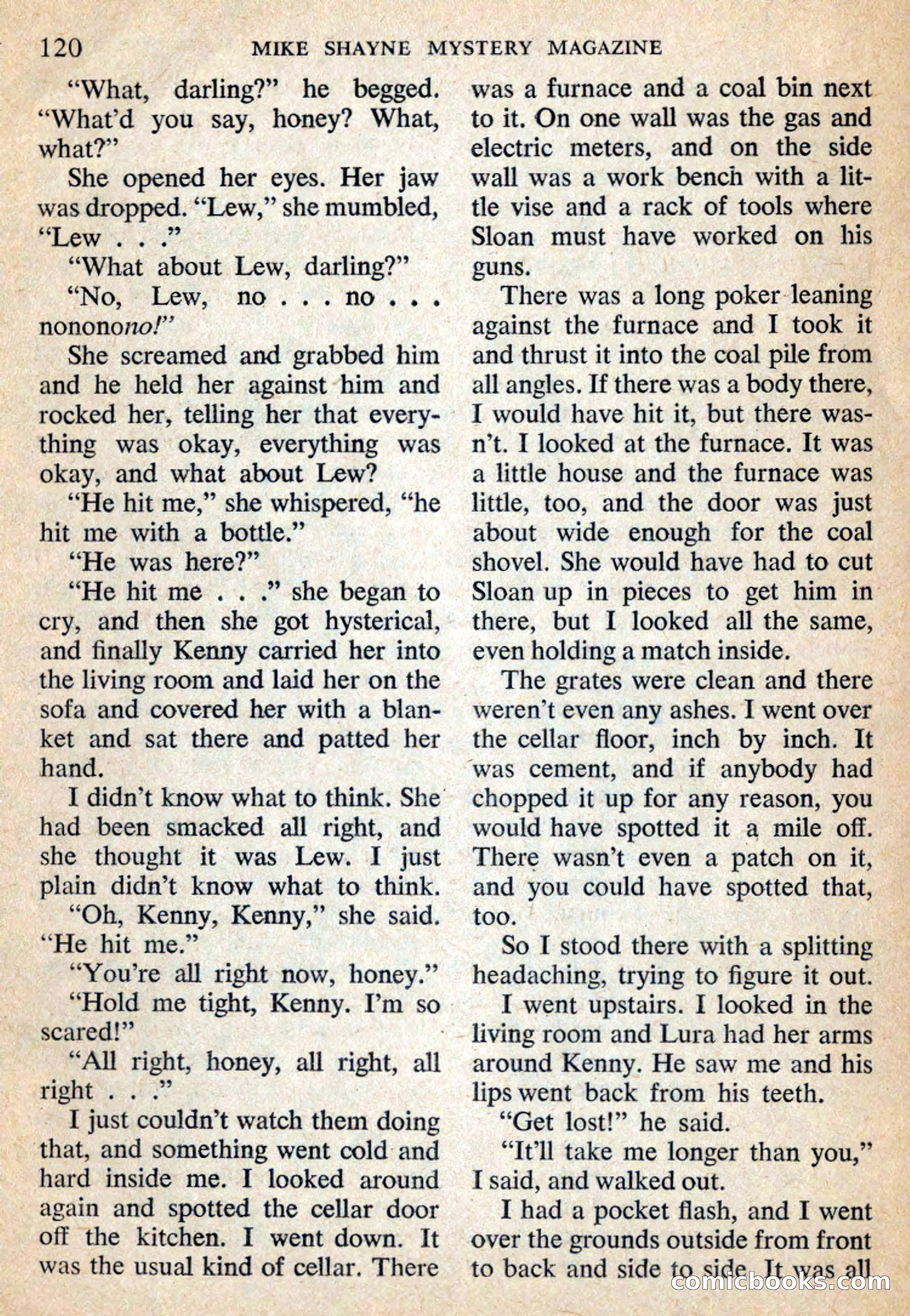 Mike Shayne Mystery Magazine, July 1959 — page 122 of 132