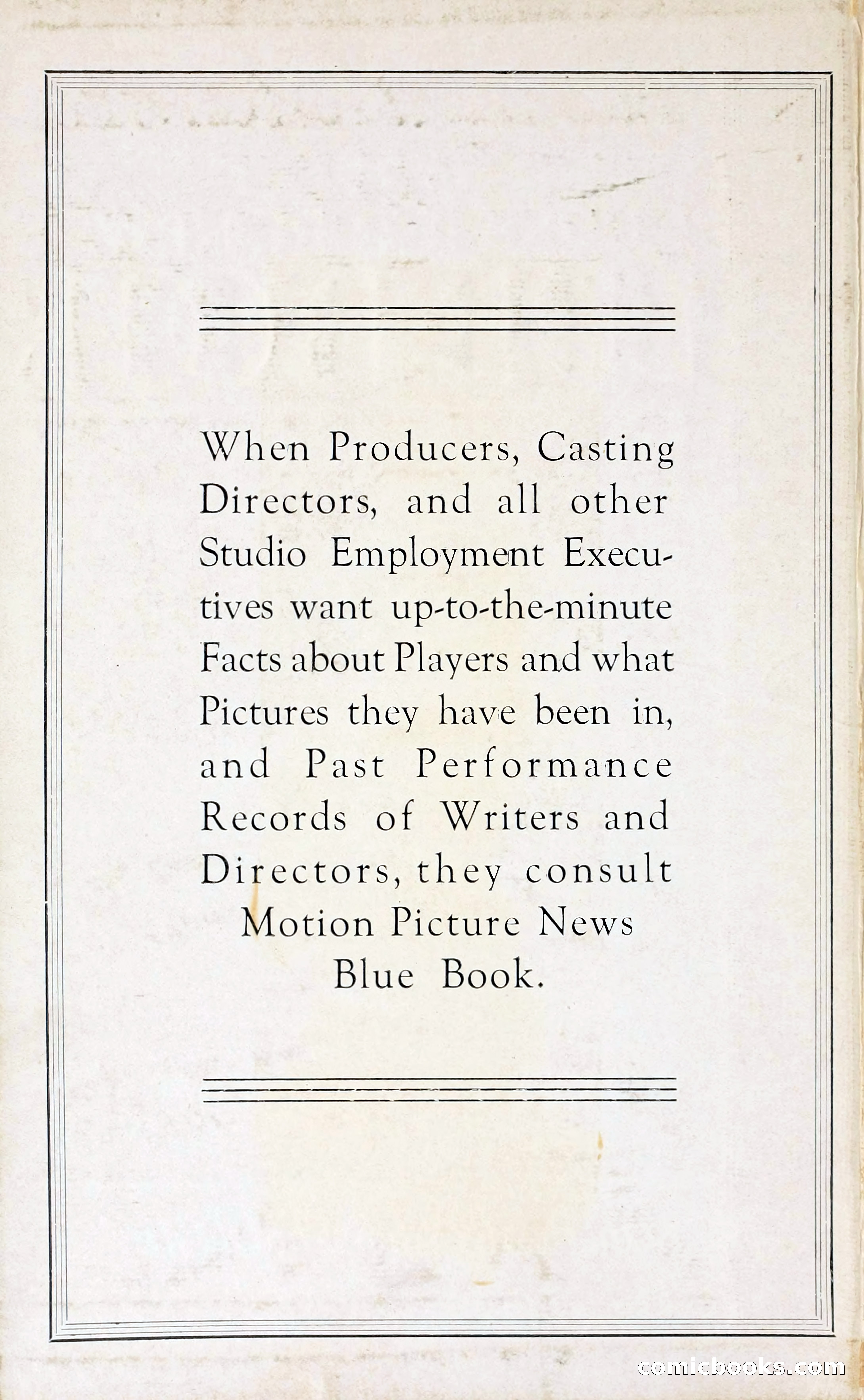 1929 Motion Picture News Blue Book — page 2 of 326