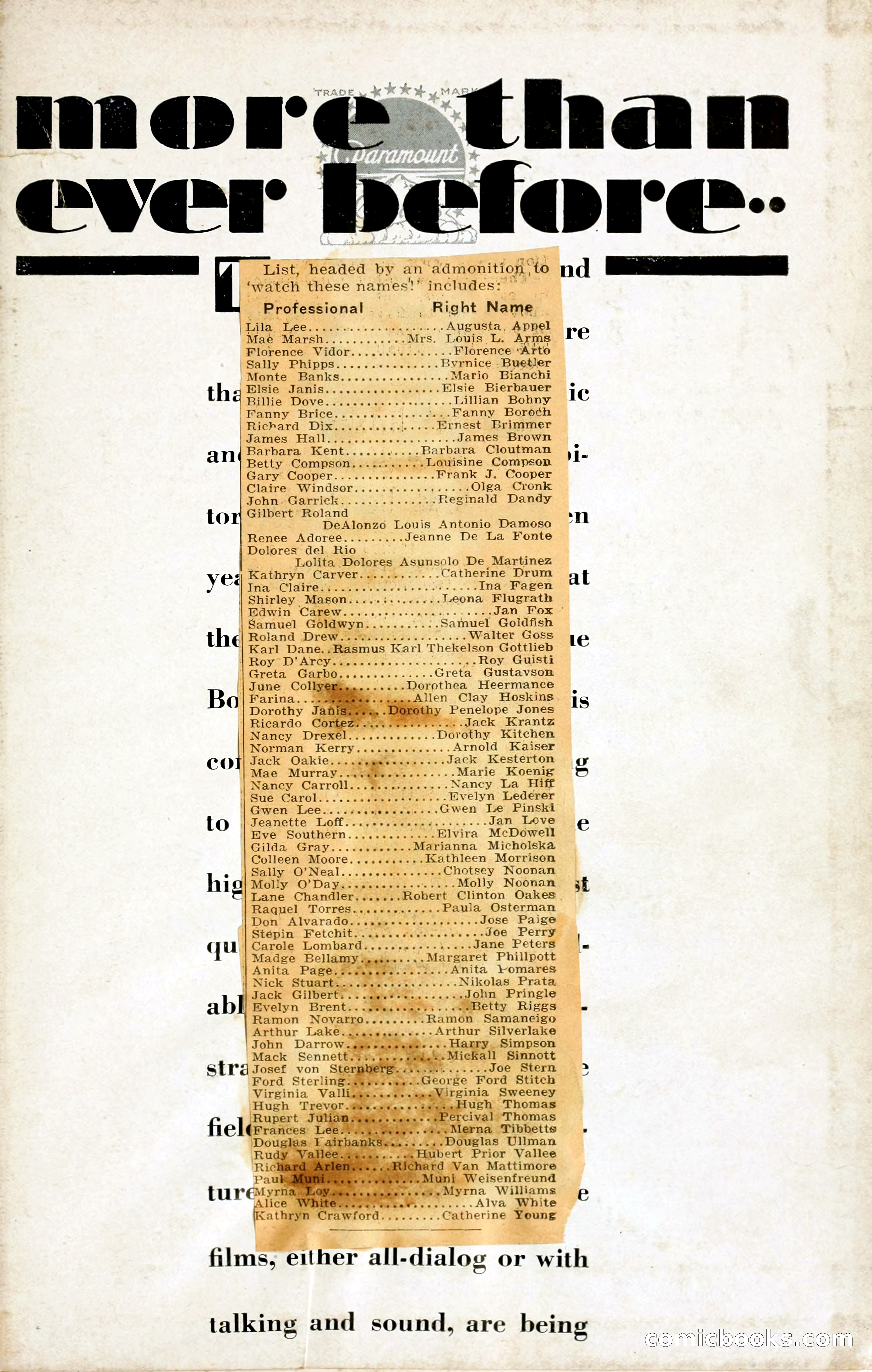 1929 Motion Picture News Blue Book — page 5 of 326