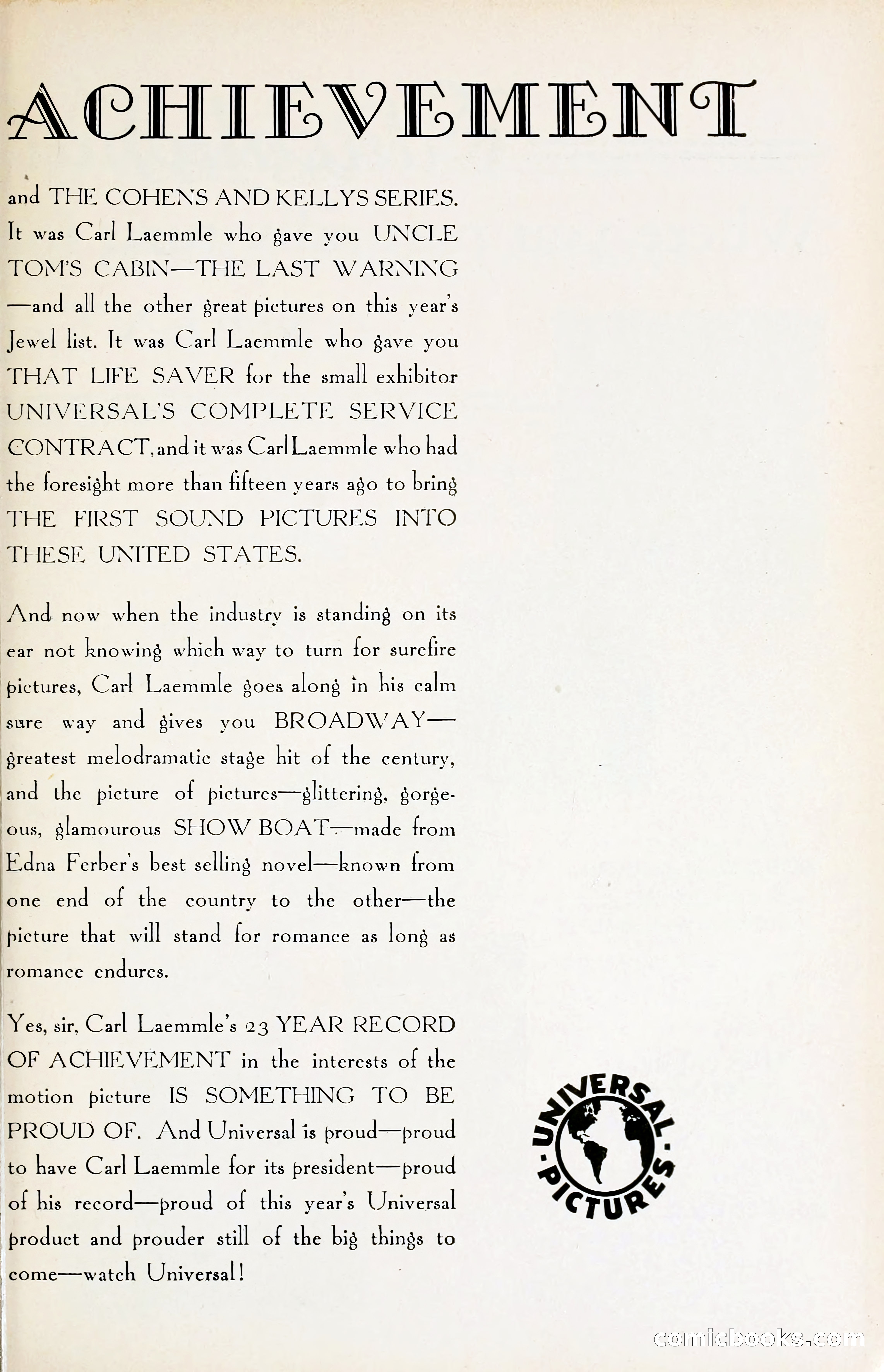 1929 Motion Picture News Blue Book — page 11 of 326