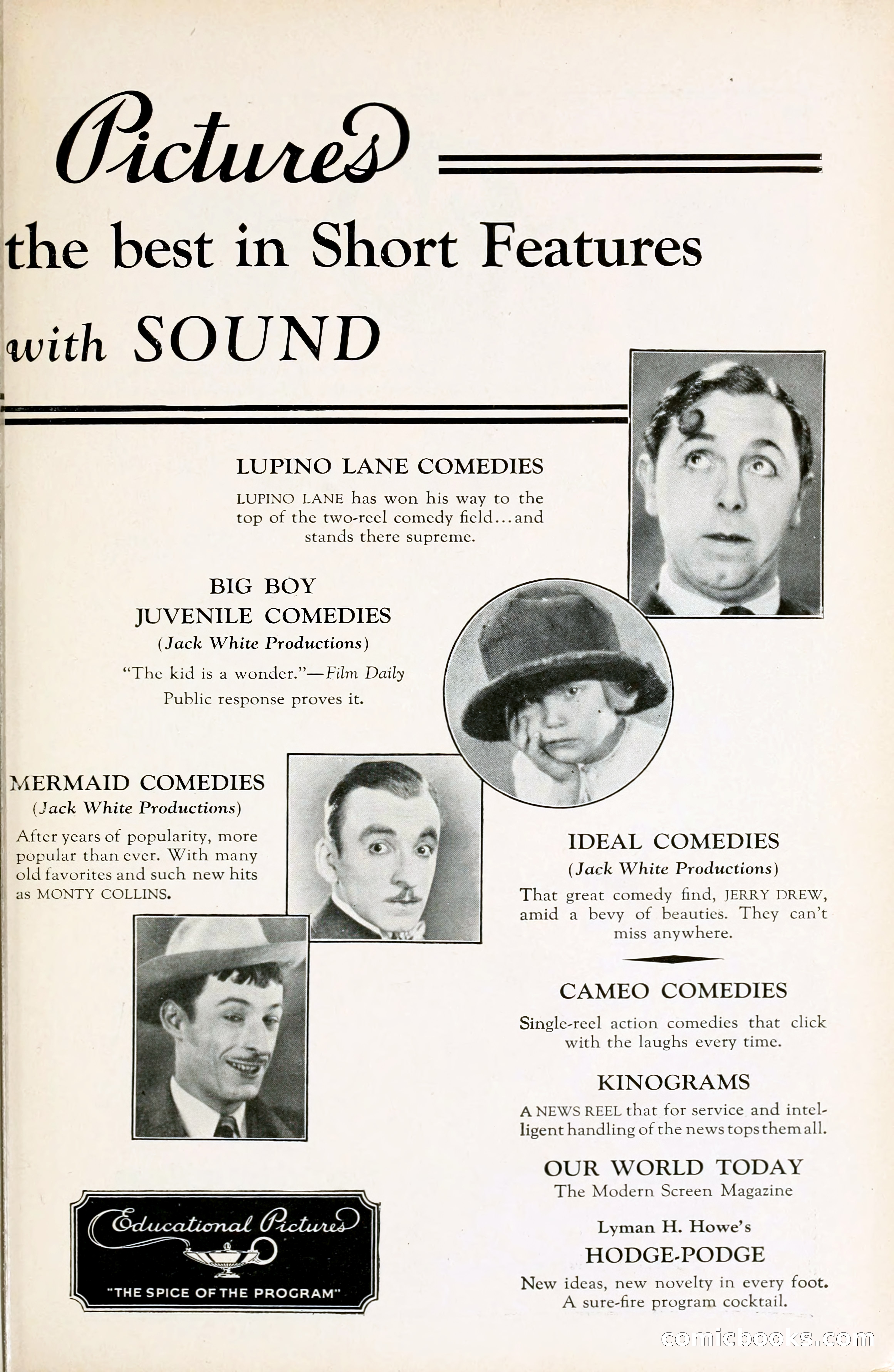 1929 Motion Picture News Blue Book — page 13 of 326
