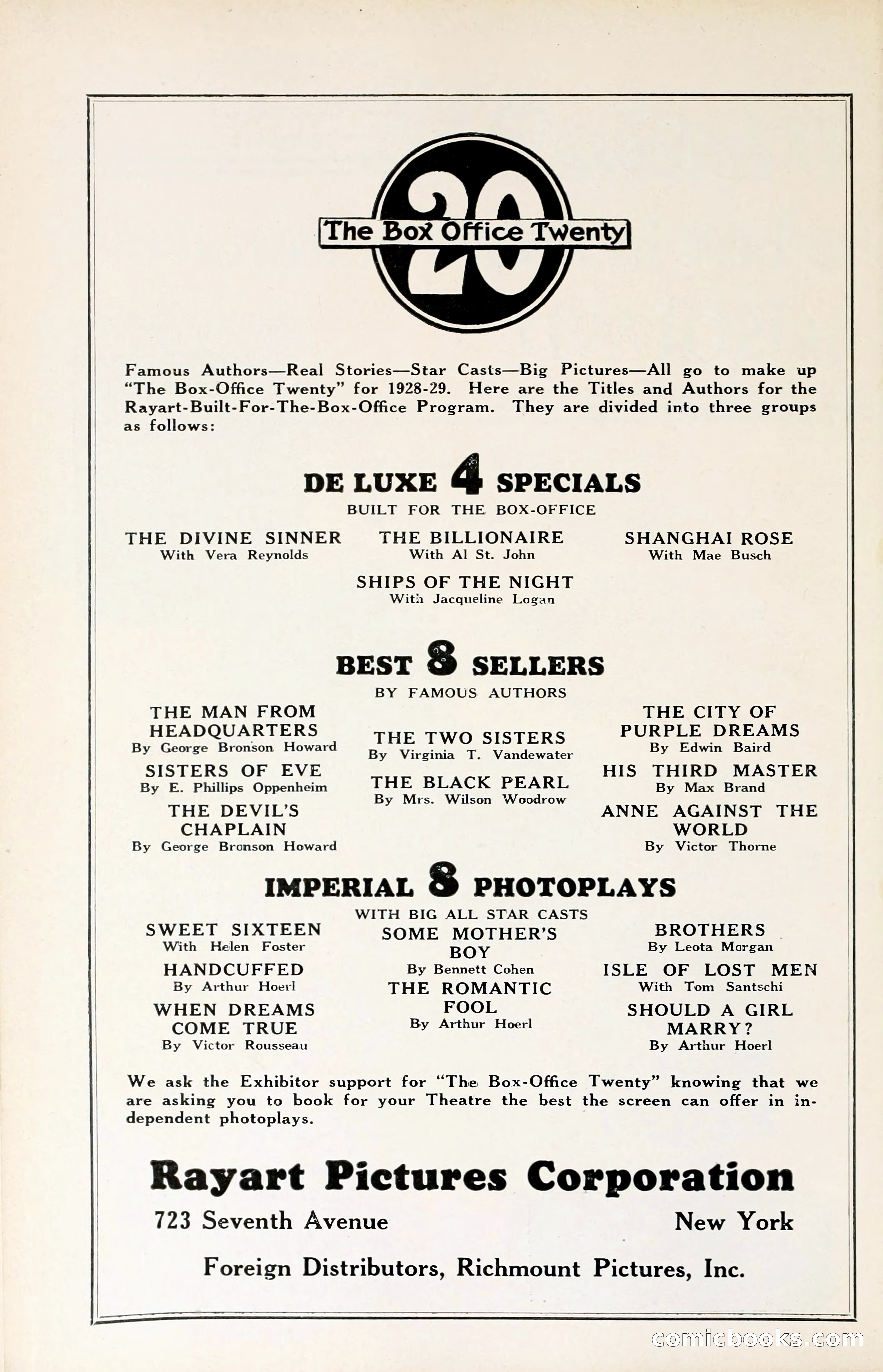 1929 Motion Picture News Blue Book — page 14 of 326