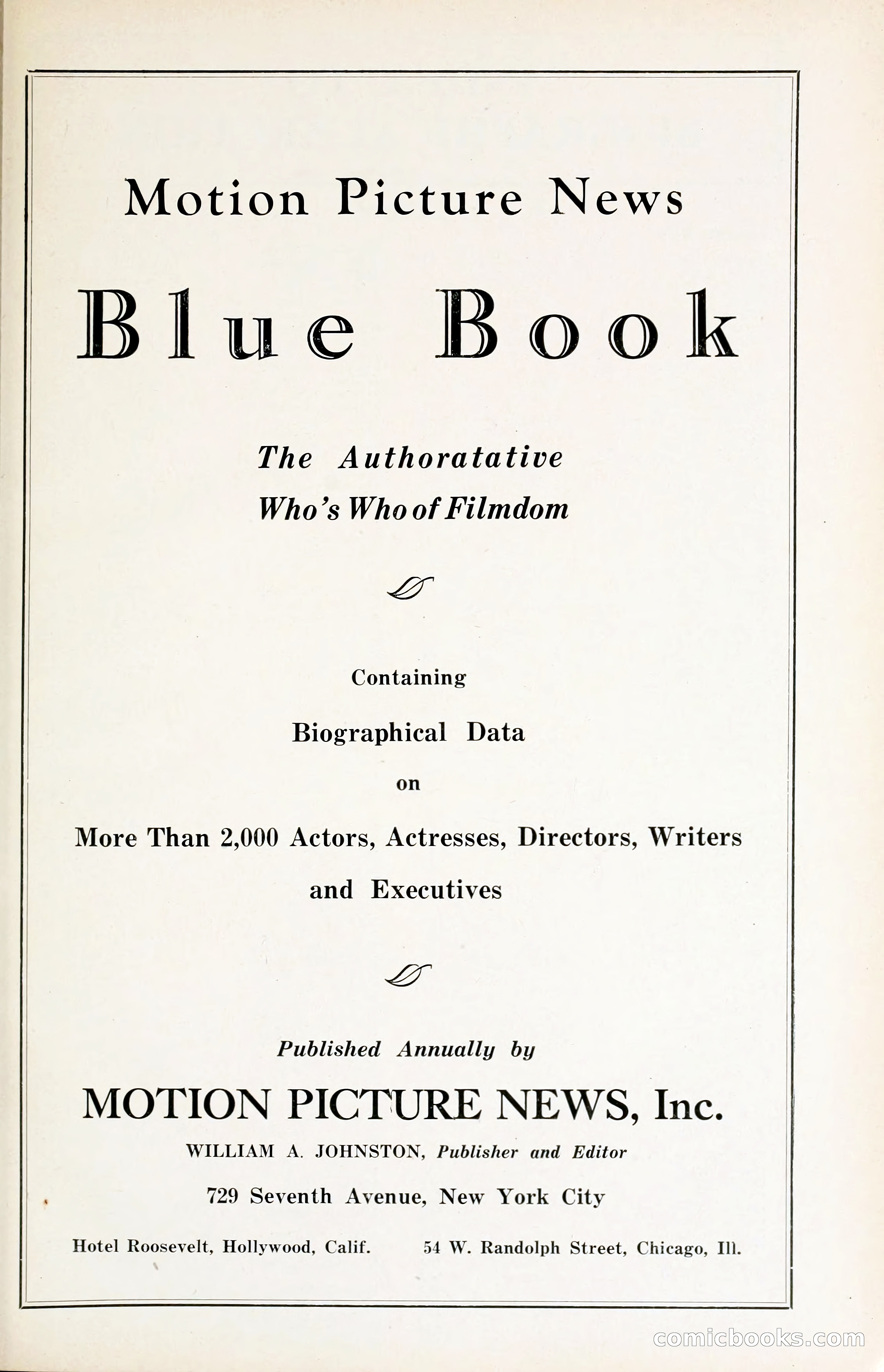 1929 Motion Picture News Blue Book — page 21 of 326