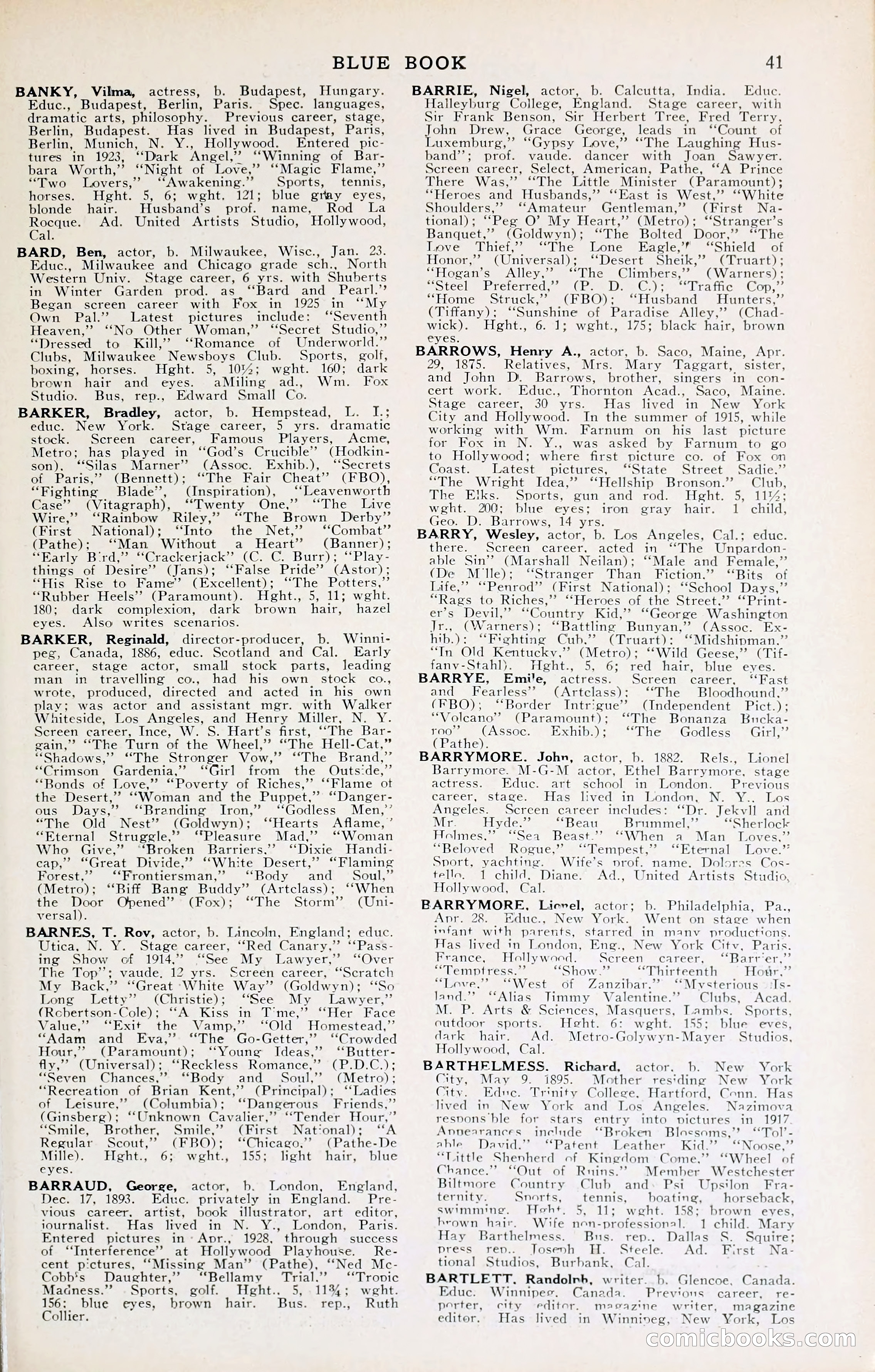 1929 Motion Picture News Blue Book — page 43 of 326