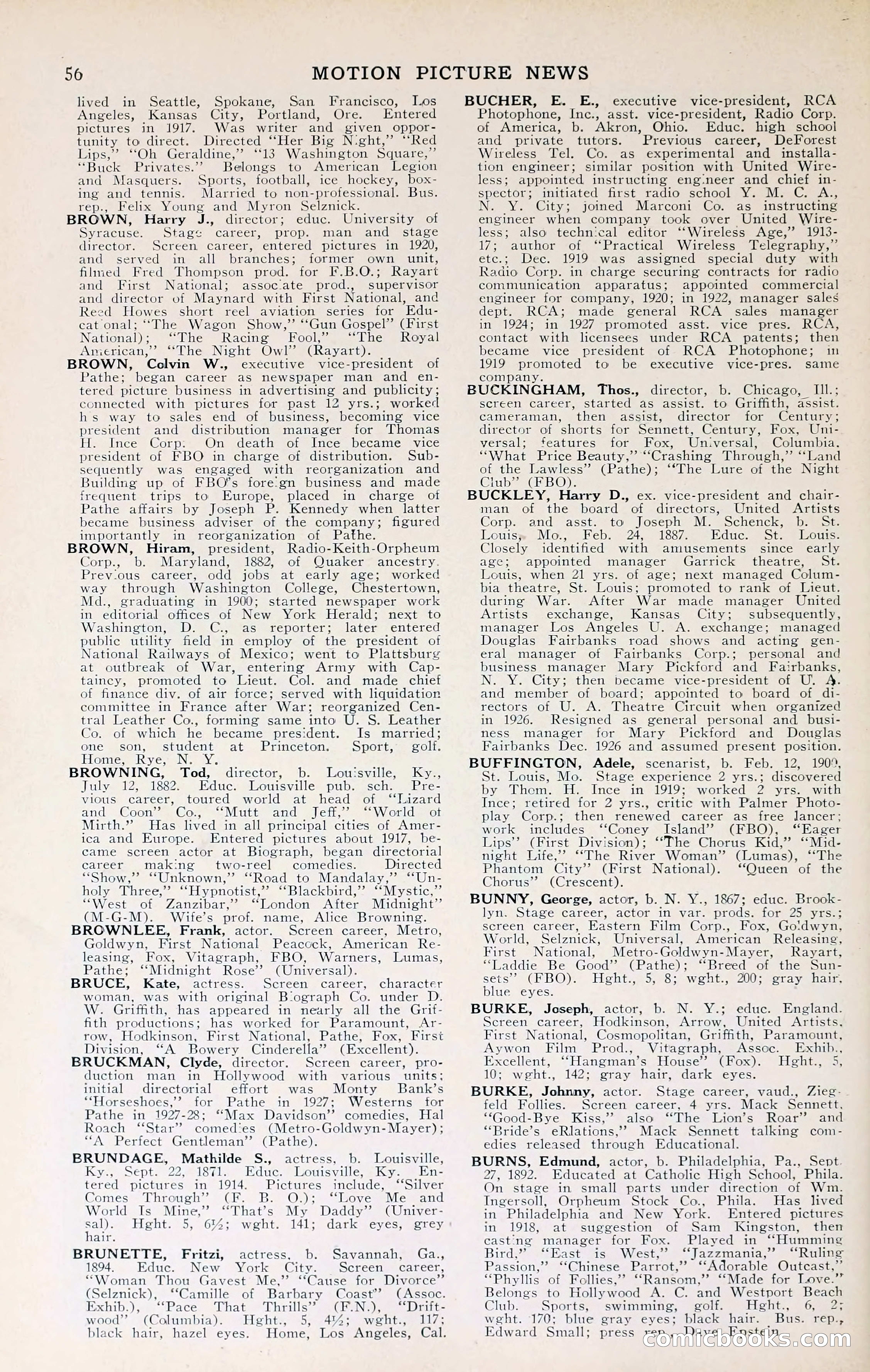 1929 Motion Picture News Blue Book — page 58 of 326