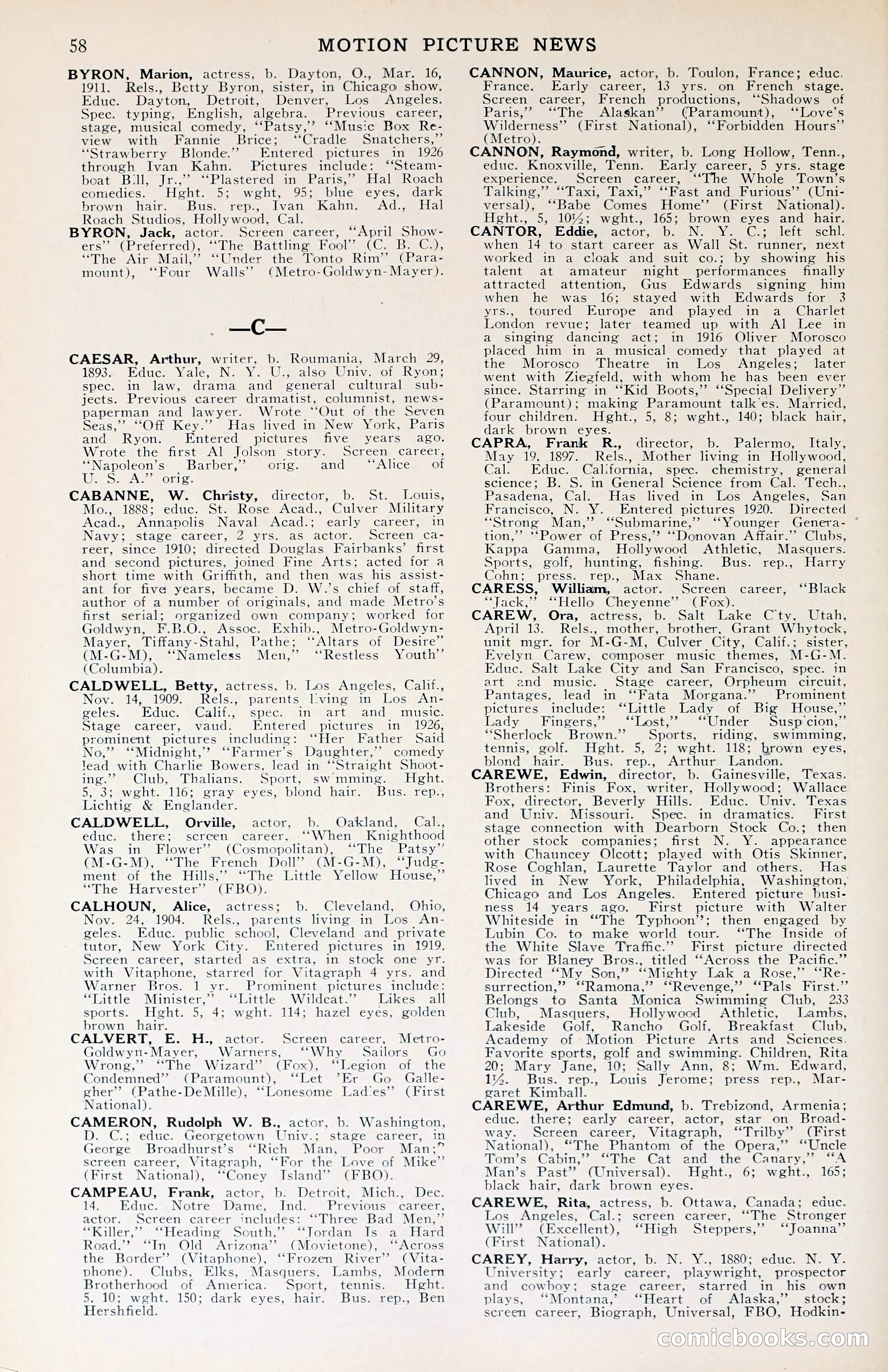 1929 Motion Picture News Blue Book — page 60 of 326