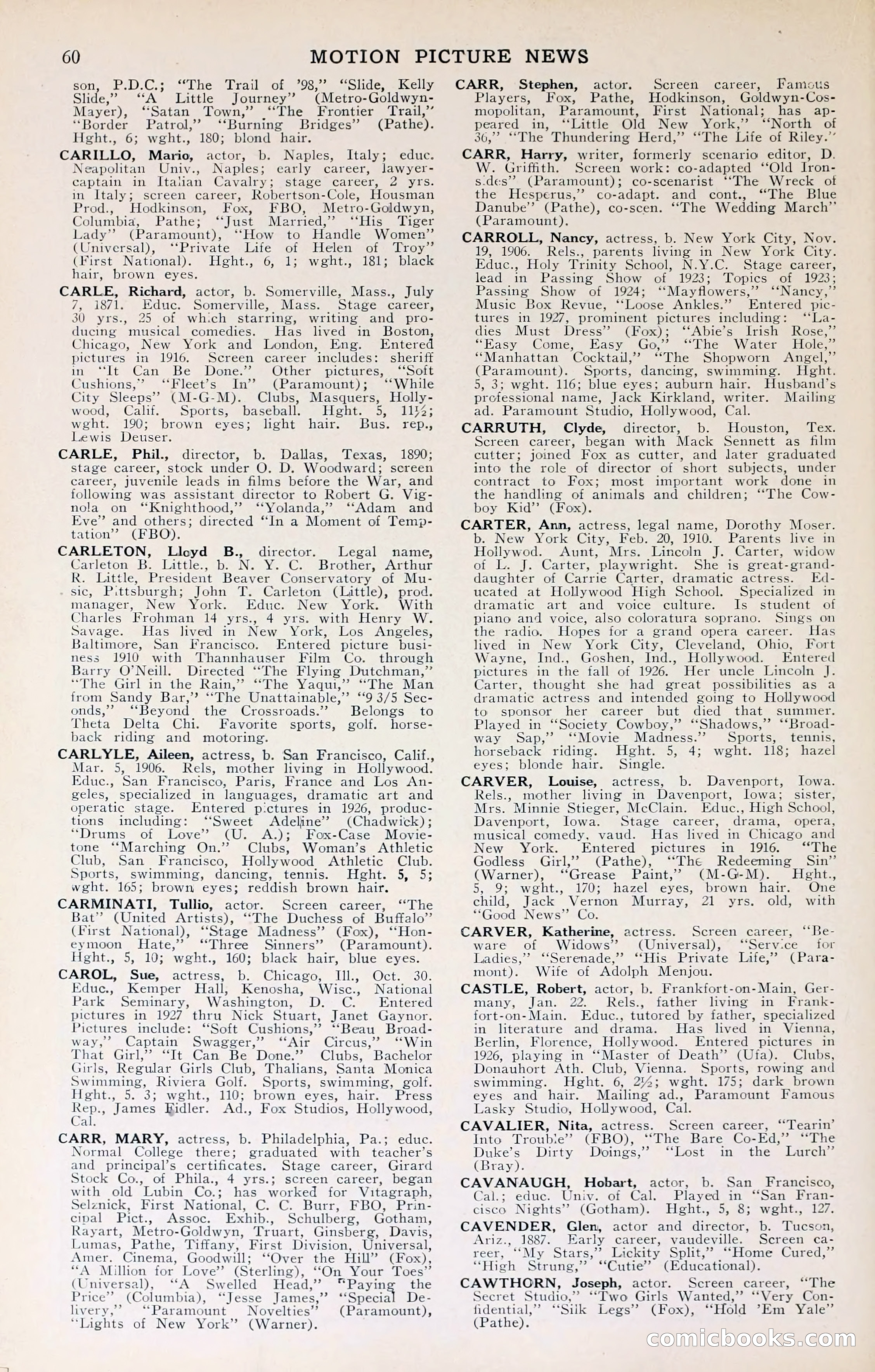 1929 Motion Picture News Blue Book — page 62 of 326
