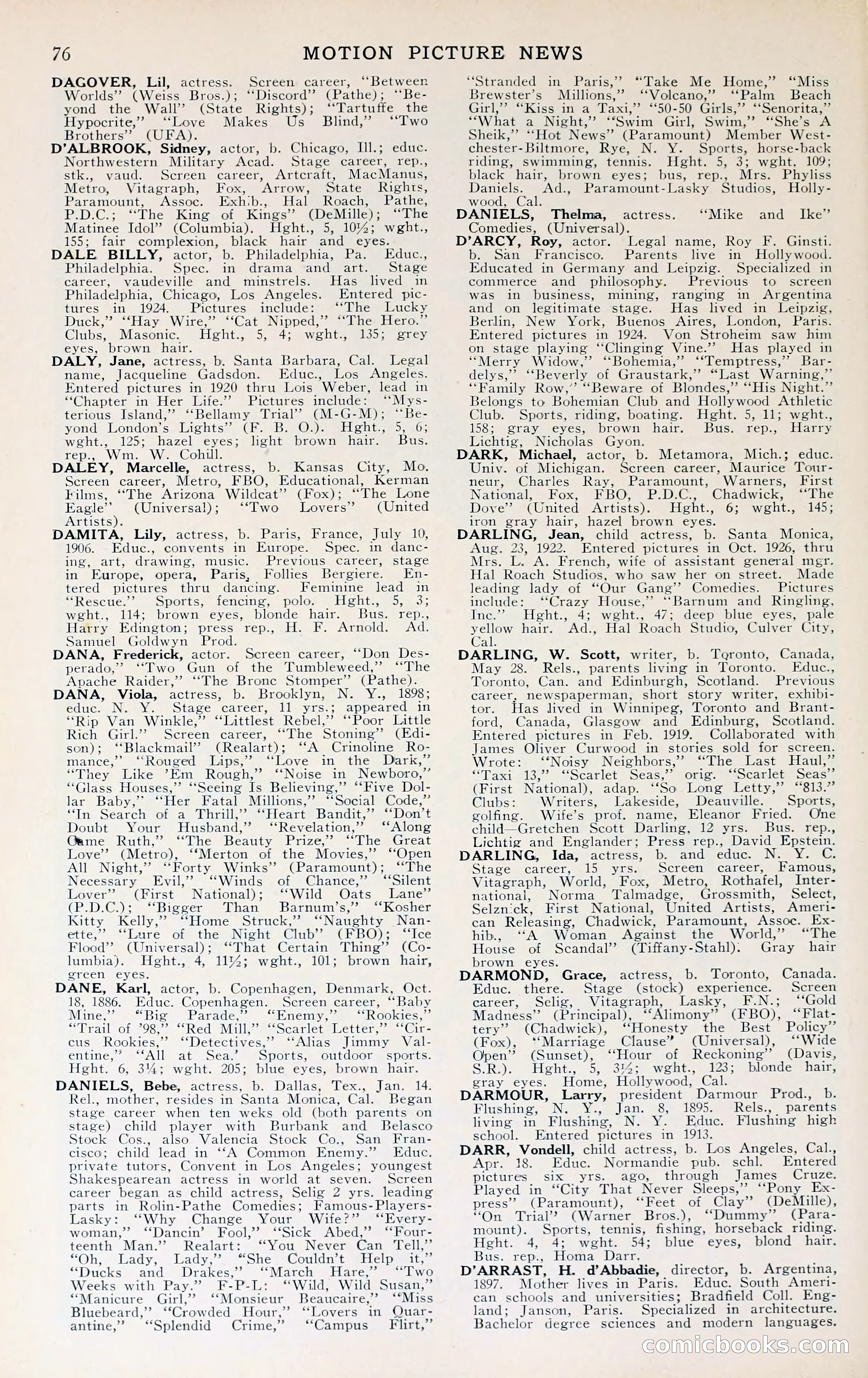 1929 Motion Picture News Blue Book — page 78 of 326