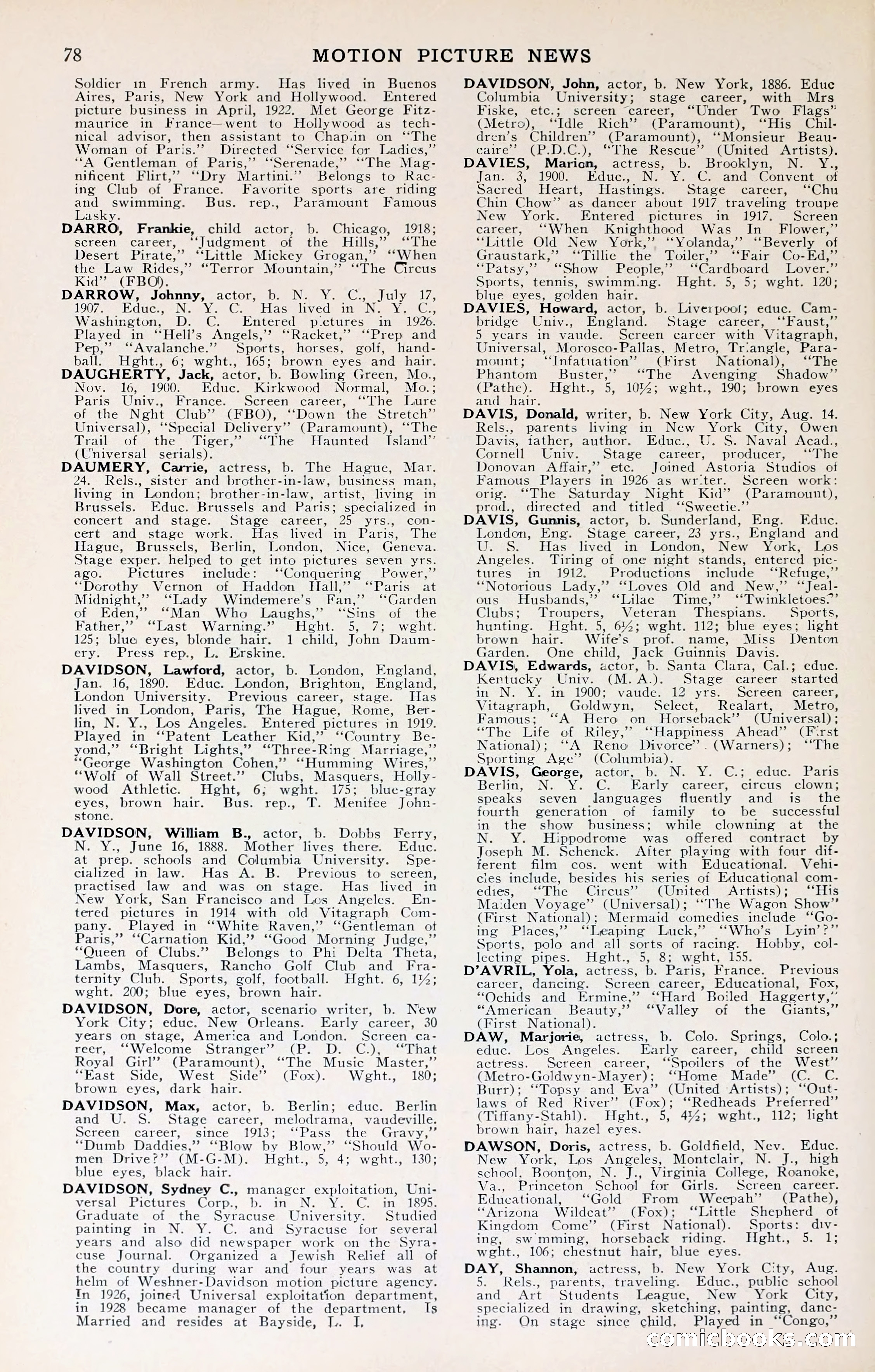 1929 Motion Picture News Blue Book — page 80 of 326