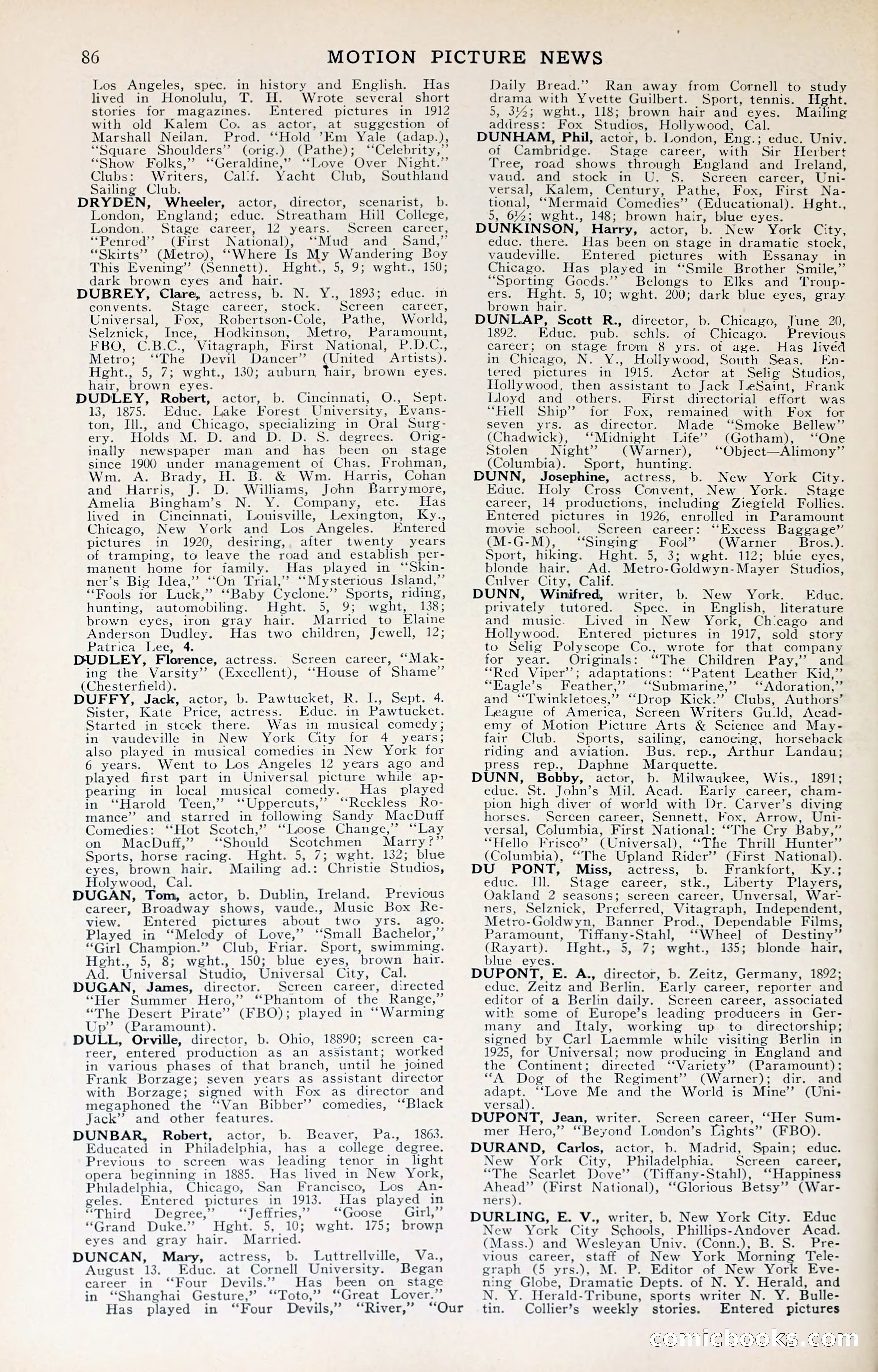 1929 Motion Picture News Blue Book — page 88 of 326
