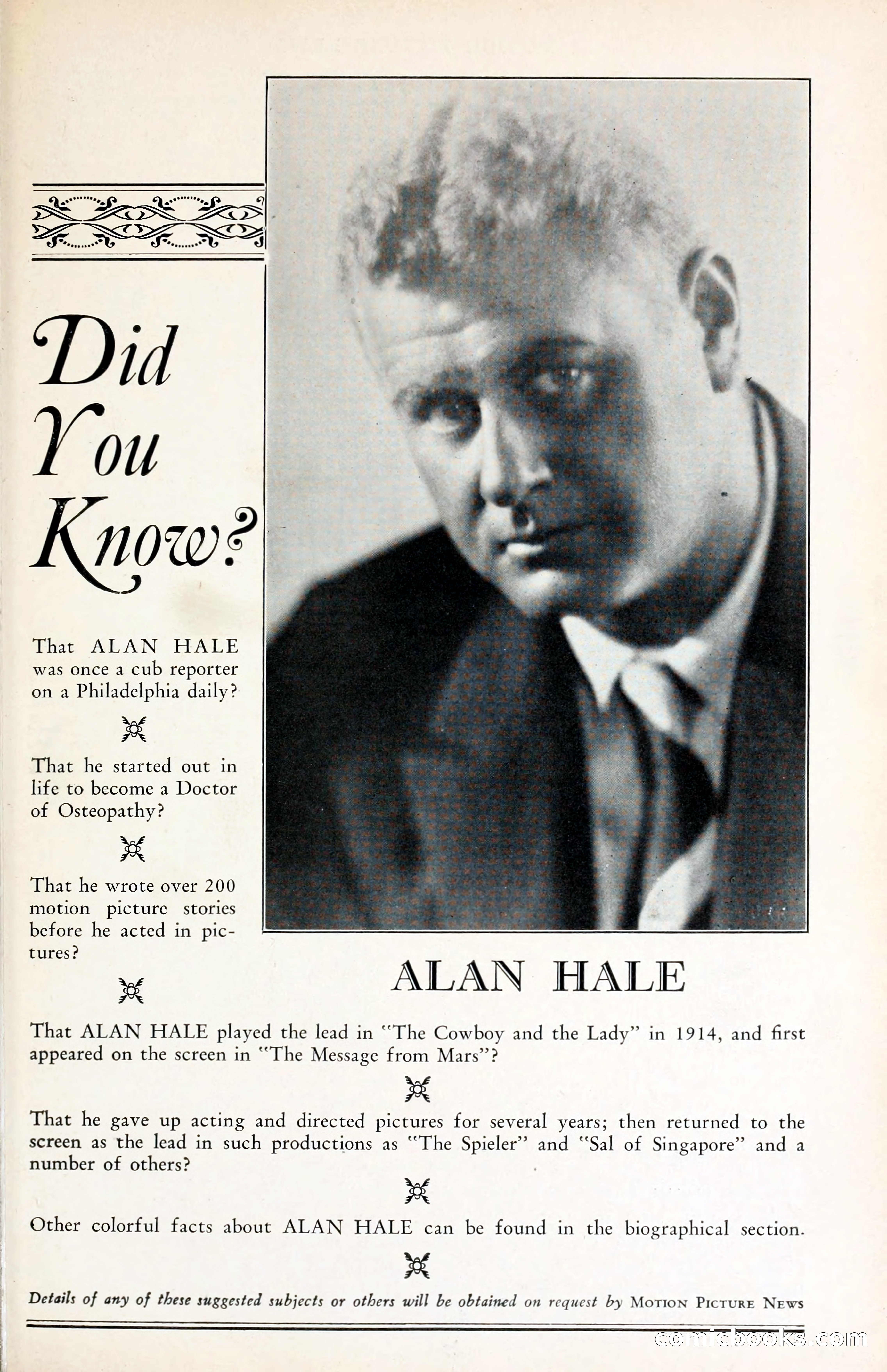 1929 Motion Picture News Blue Book — page 91 of 326