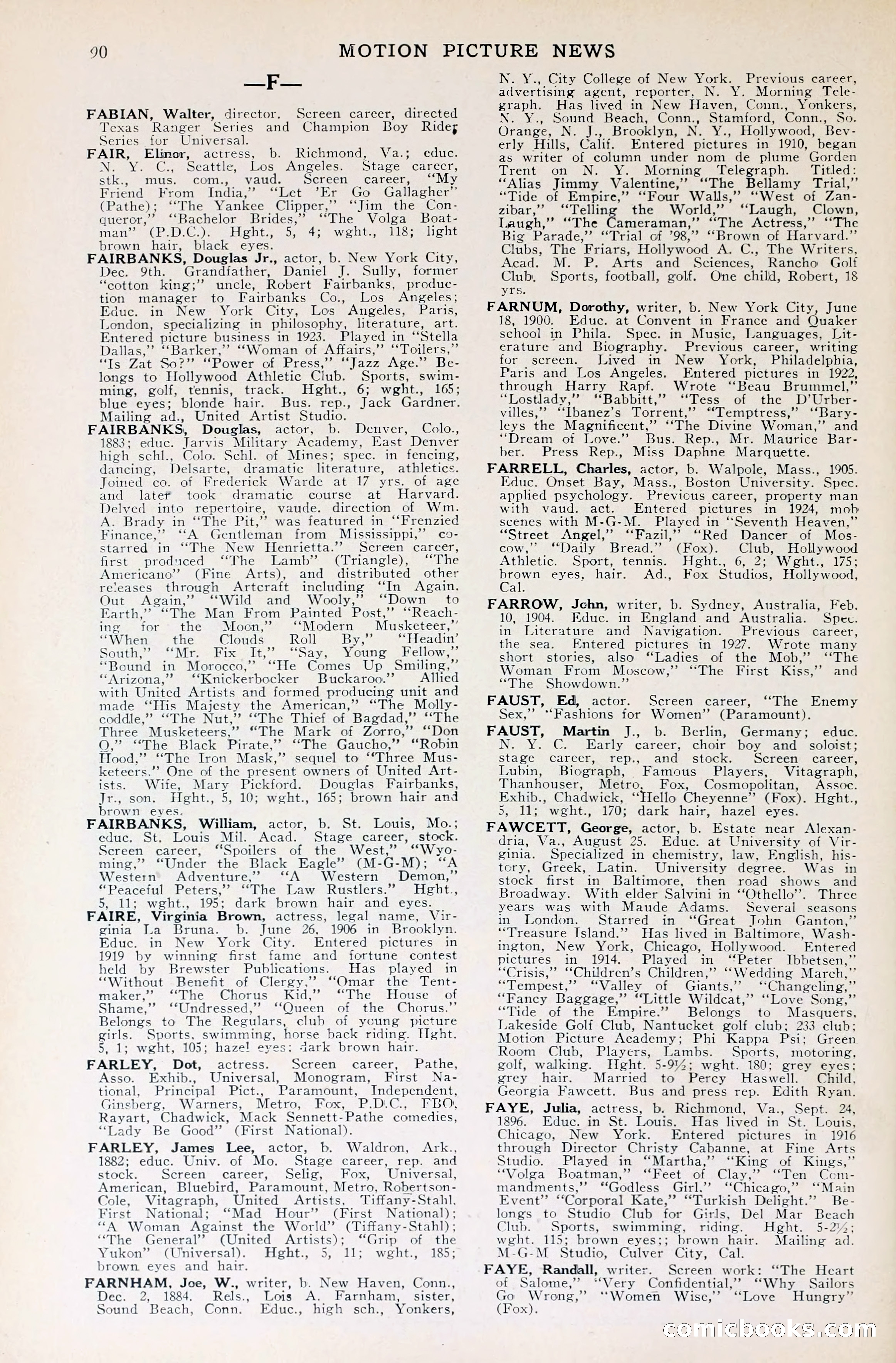 1929 Motion Picture News Blue Book — page 92 of 326