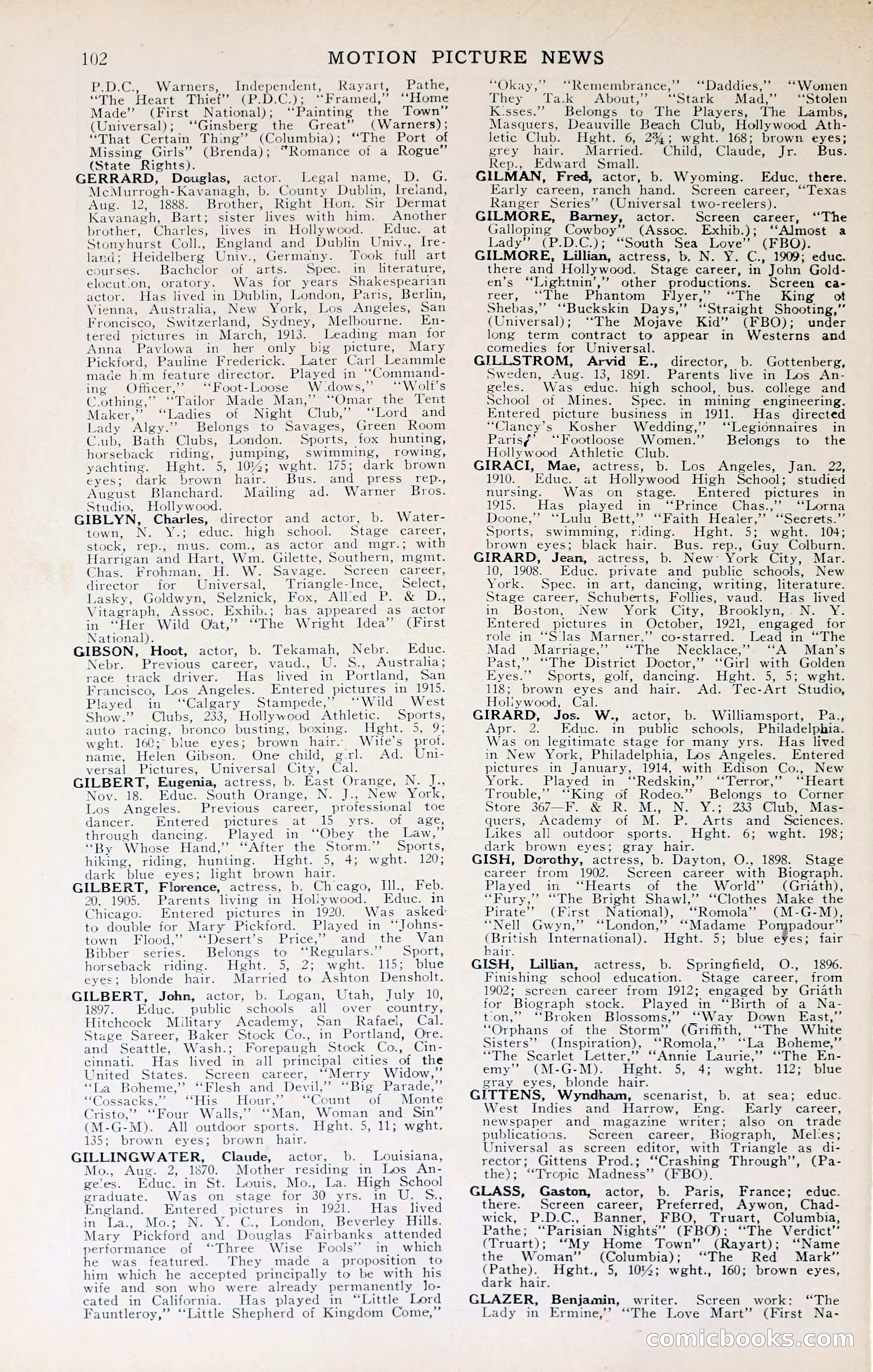 1929 Motion Picture News Blue Book — page 104 of 326