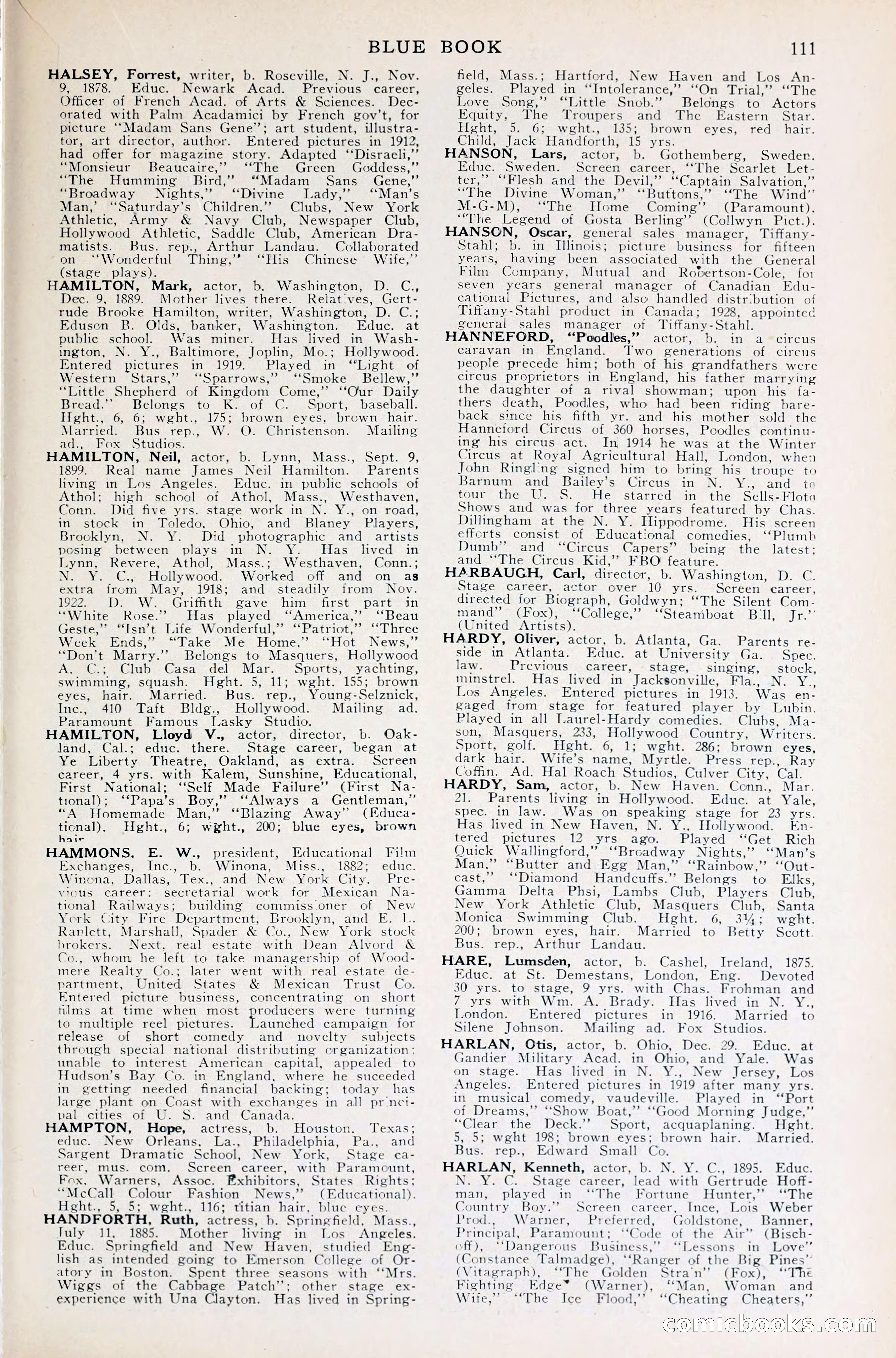 1929 Motion Picture News Blue Book — page 113 of 326