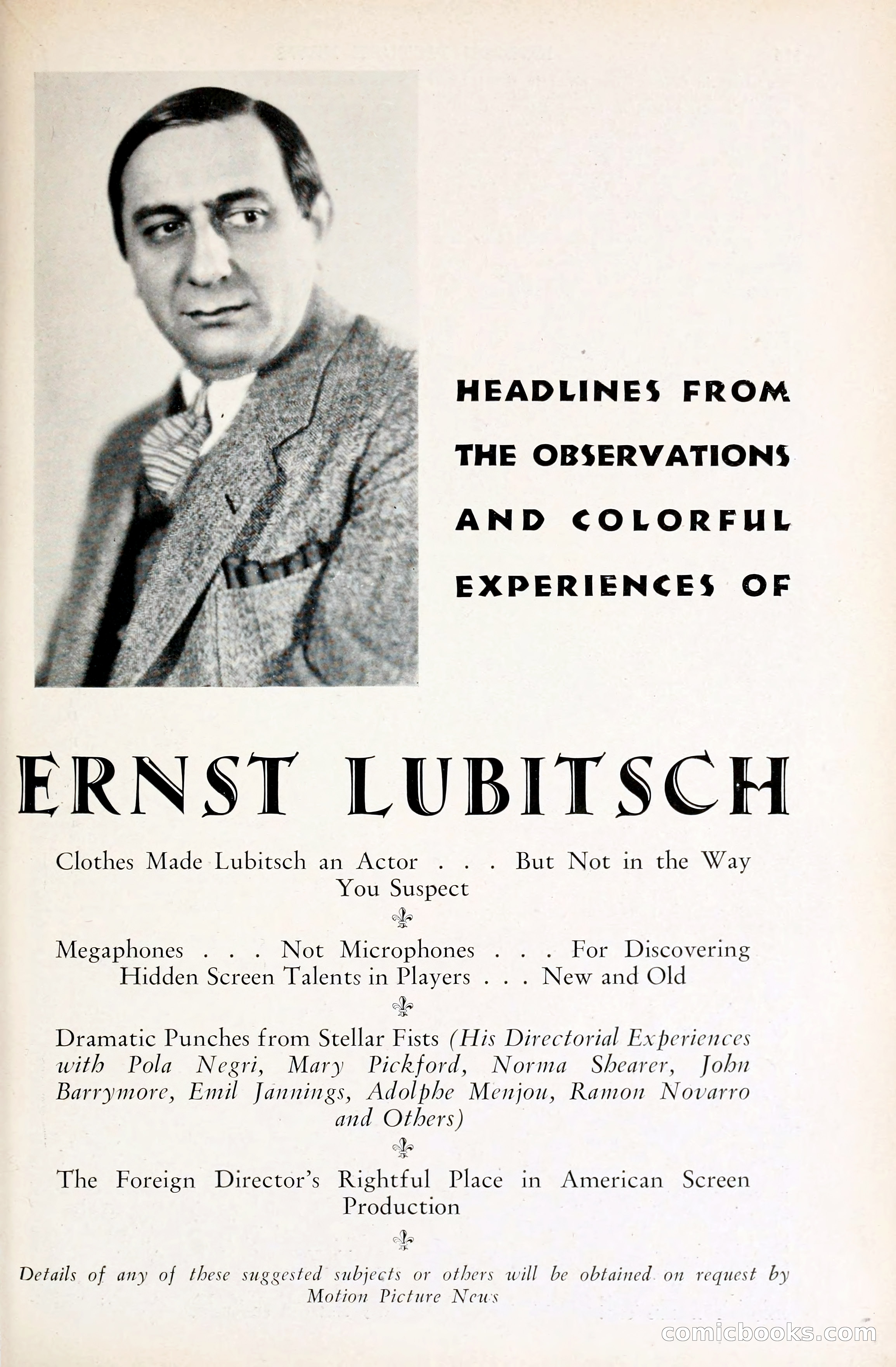 1929 Motion Picture News Blue Book — page 117 of 326