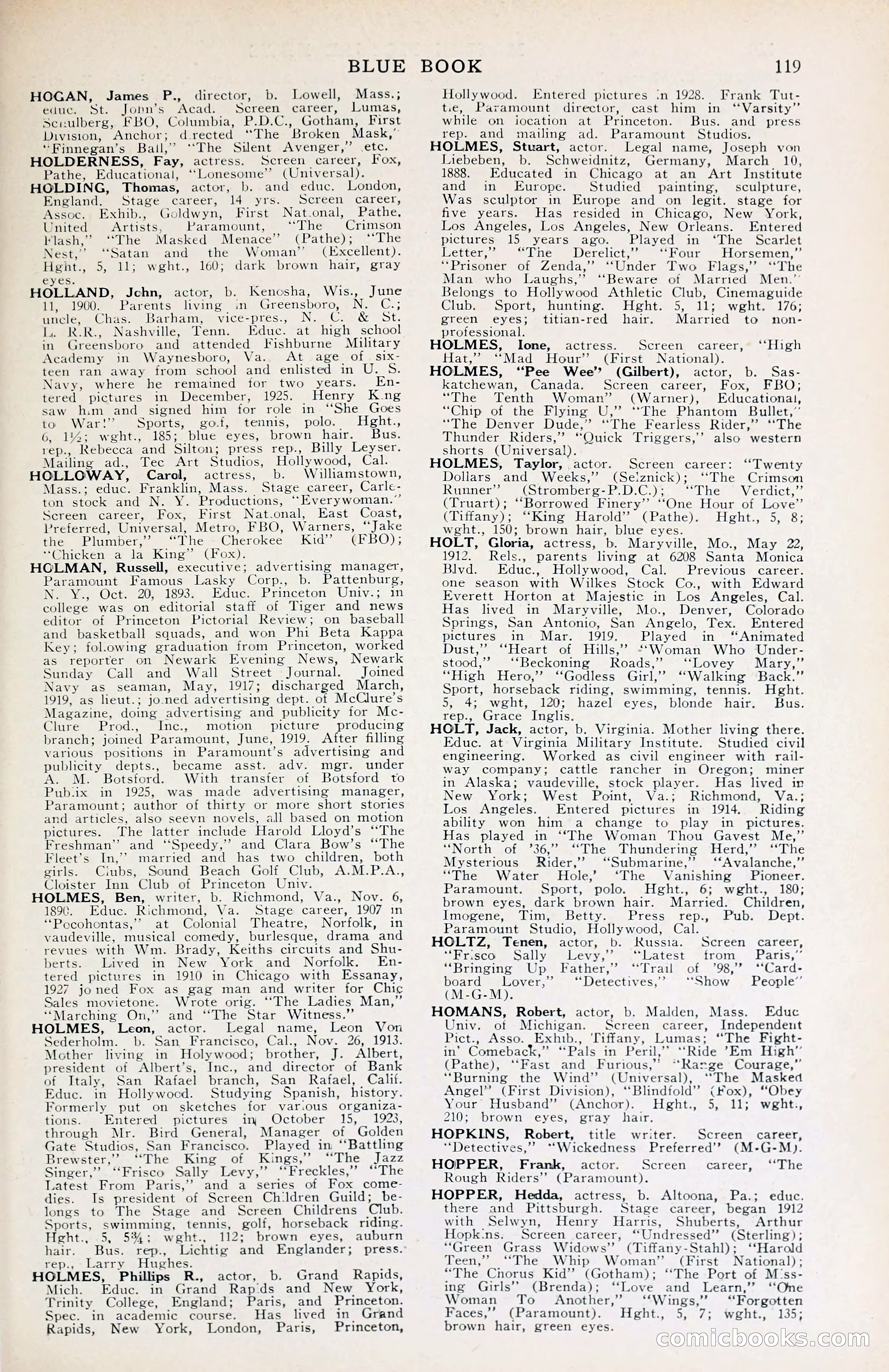 1929 Motion Picture News Blue Book — page 121 of 326