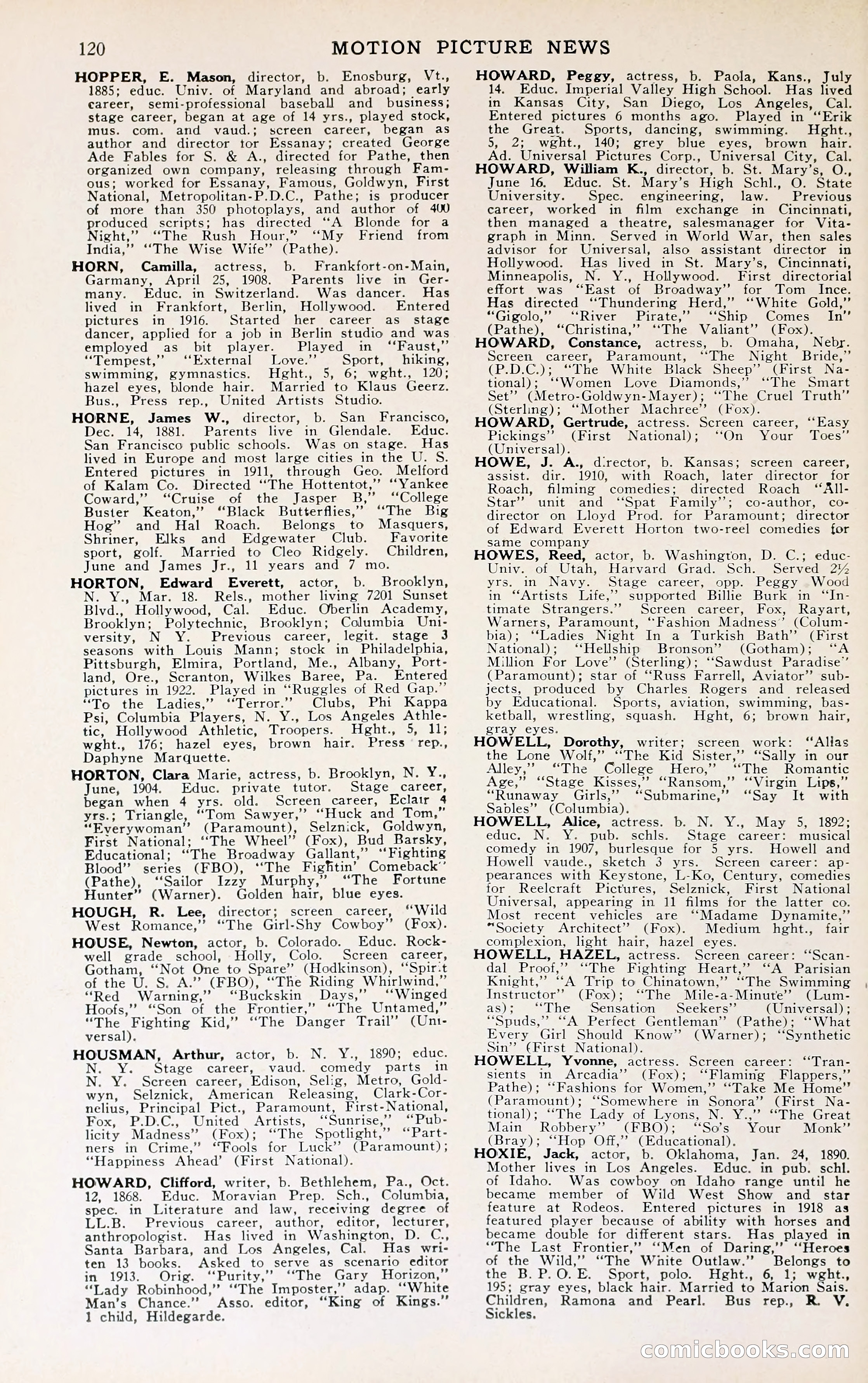 1929 Motion Picture News Blue Book — page 122 of 326