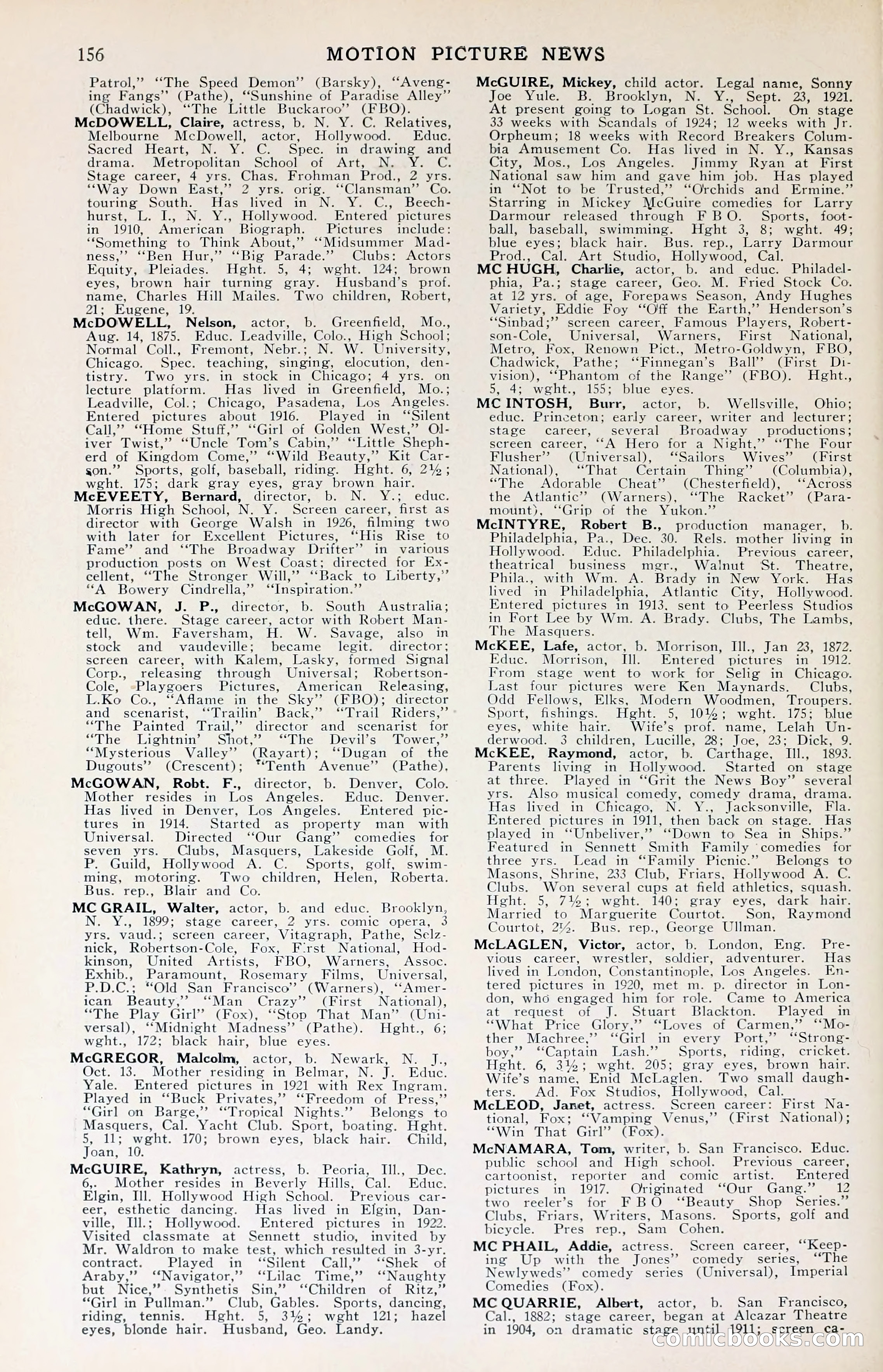 1929 Motion Picture News Blue Book — page 158 of 326