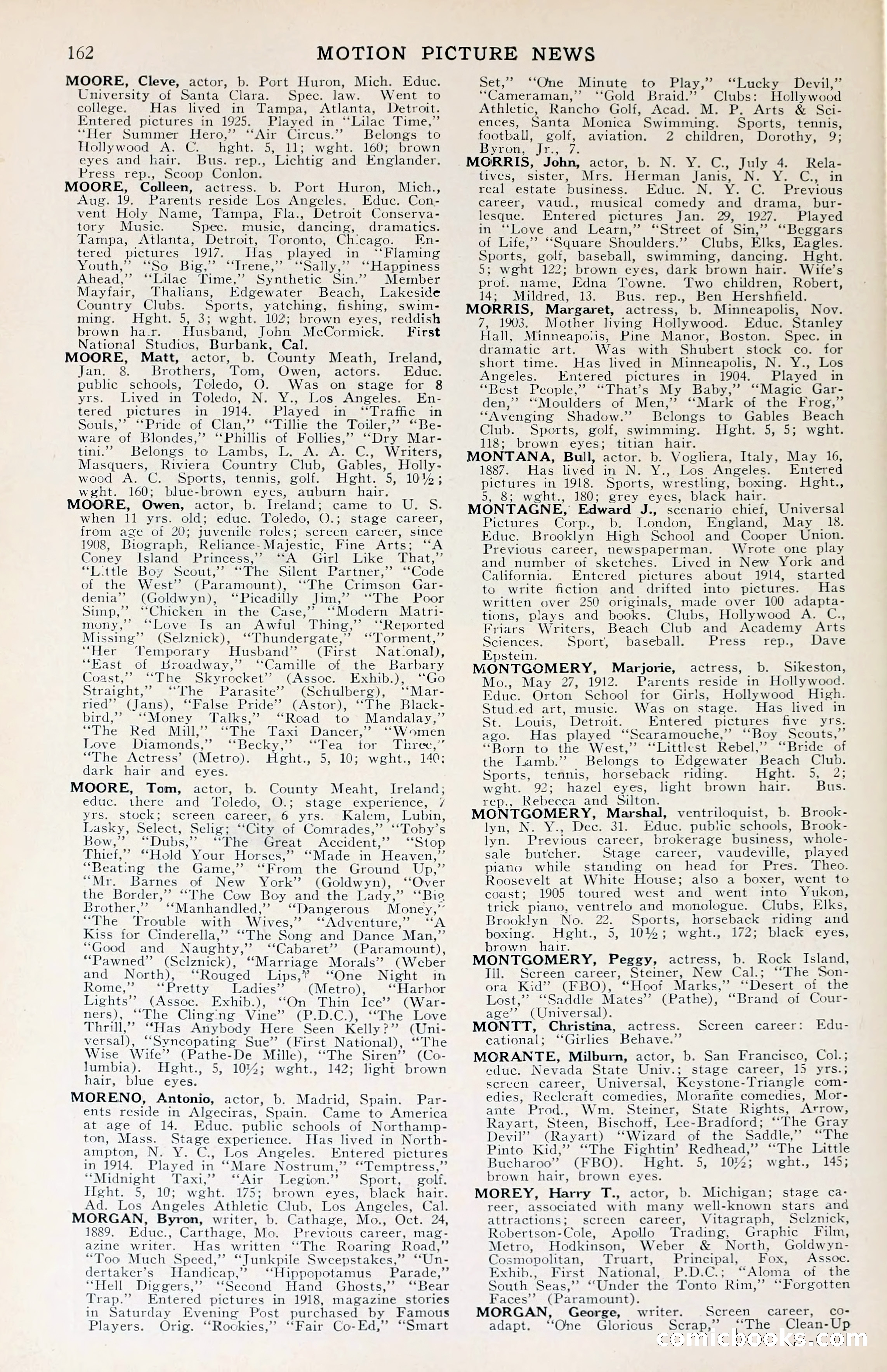 1929 Motion Picture News Blue Book — page 164 of 326