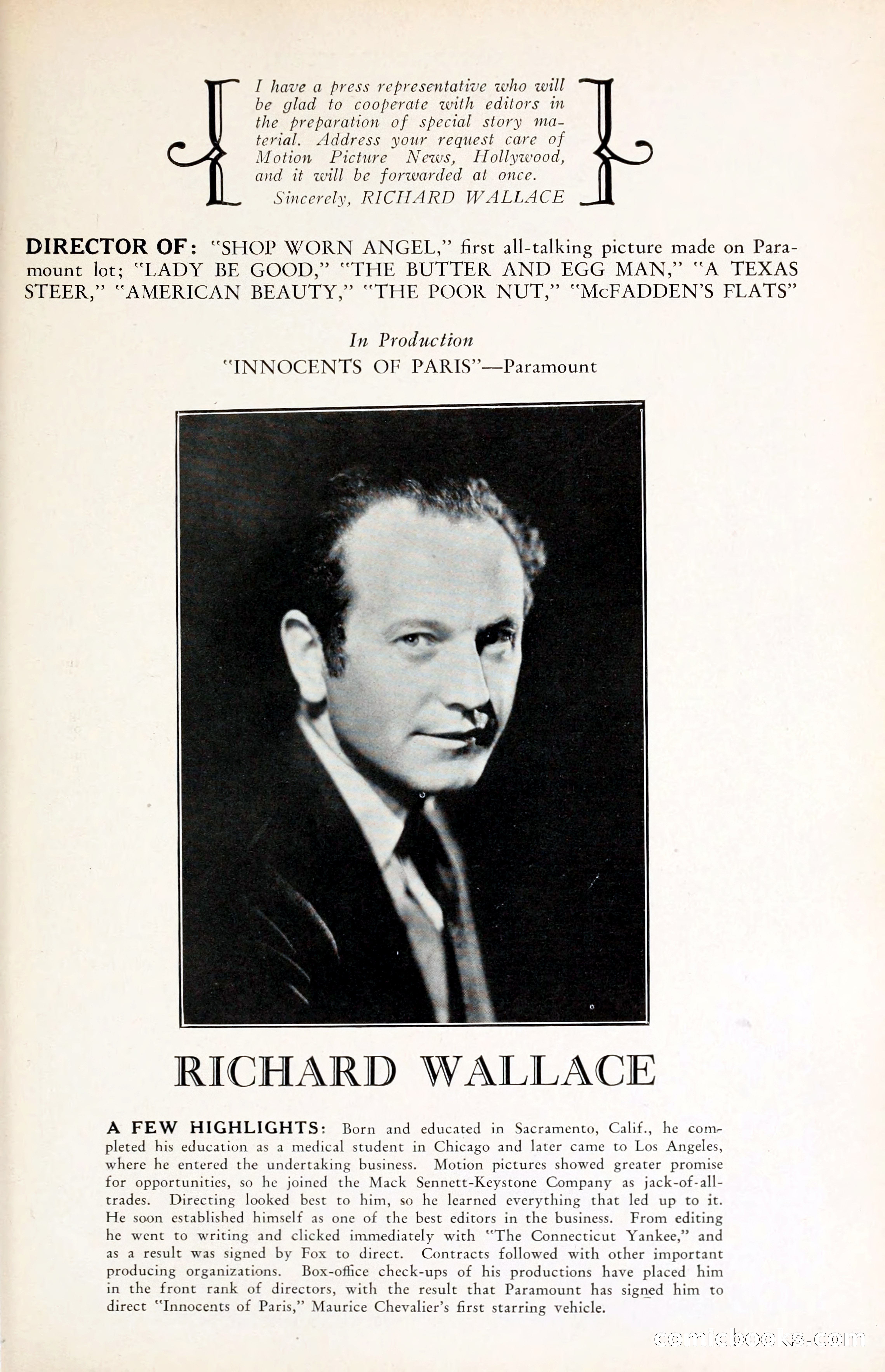 1929 Motion Picture News Blue Book — page 171 of 326