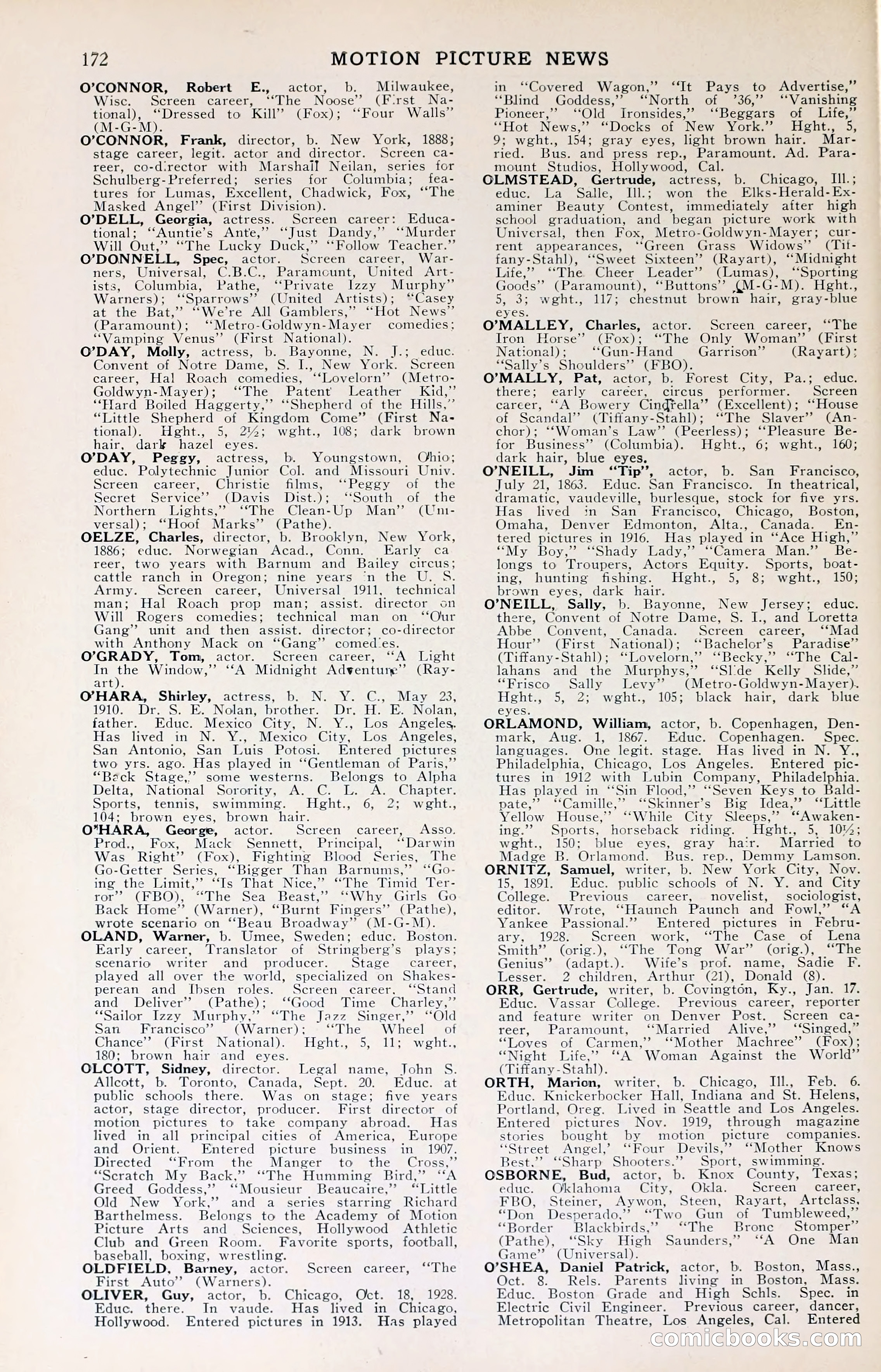 1929 Motion Picture News Blue Book — page 174 of 326