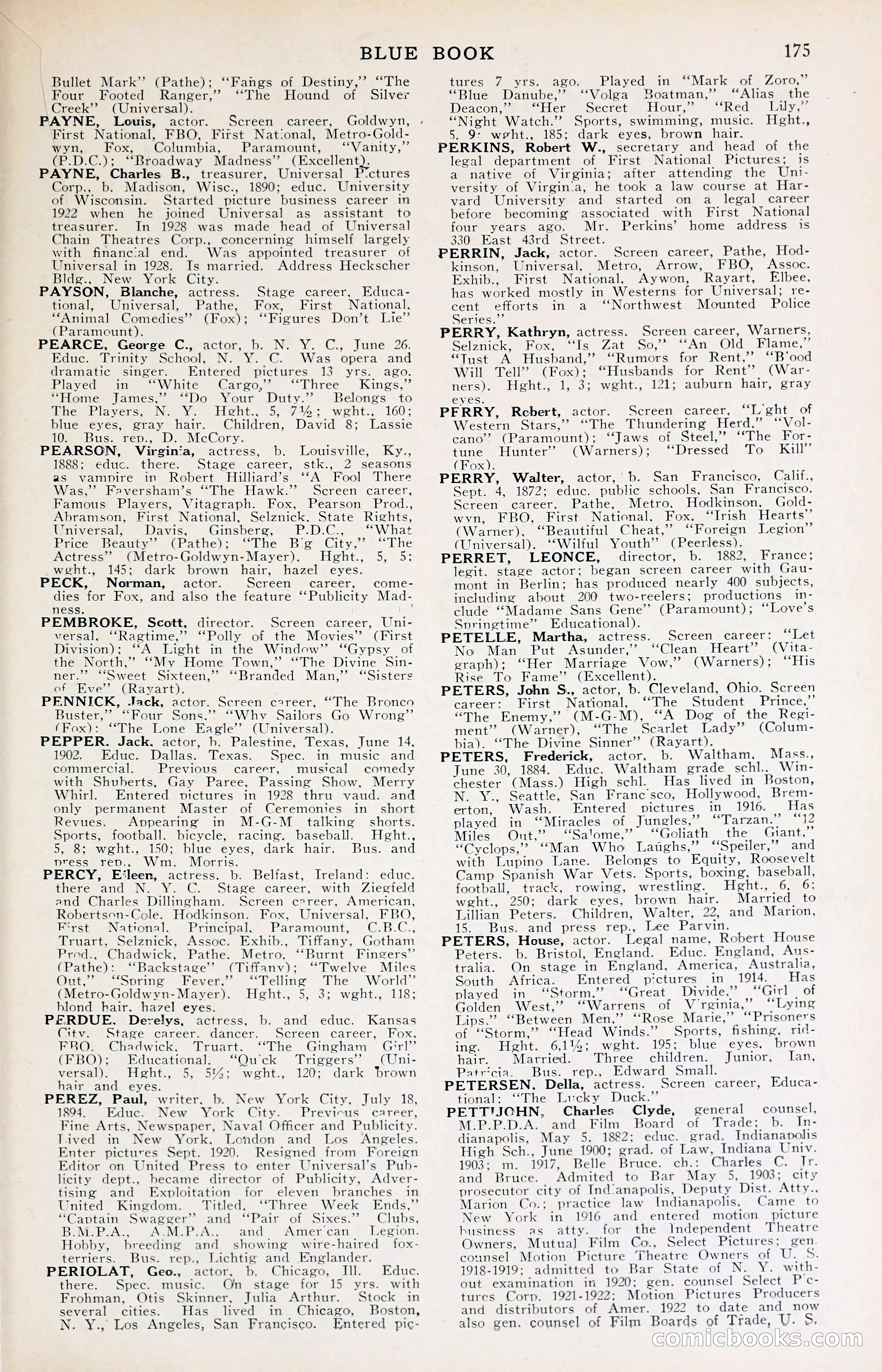 1929 Motion Picture News Blue Book — page 177 of 326