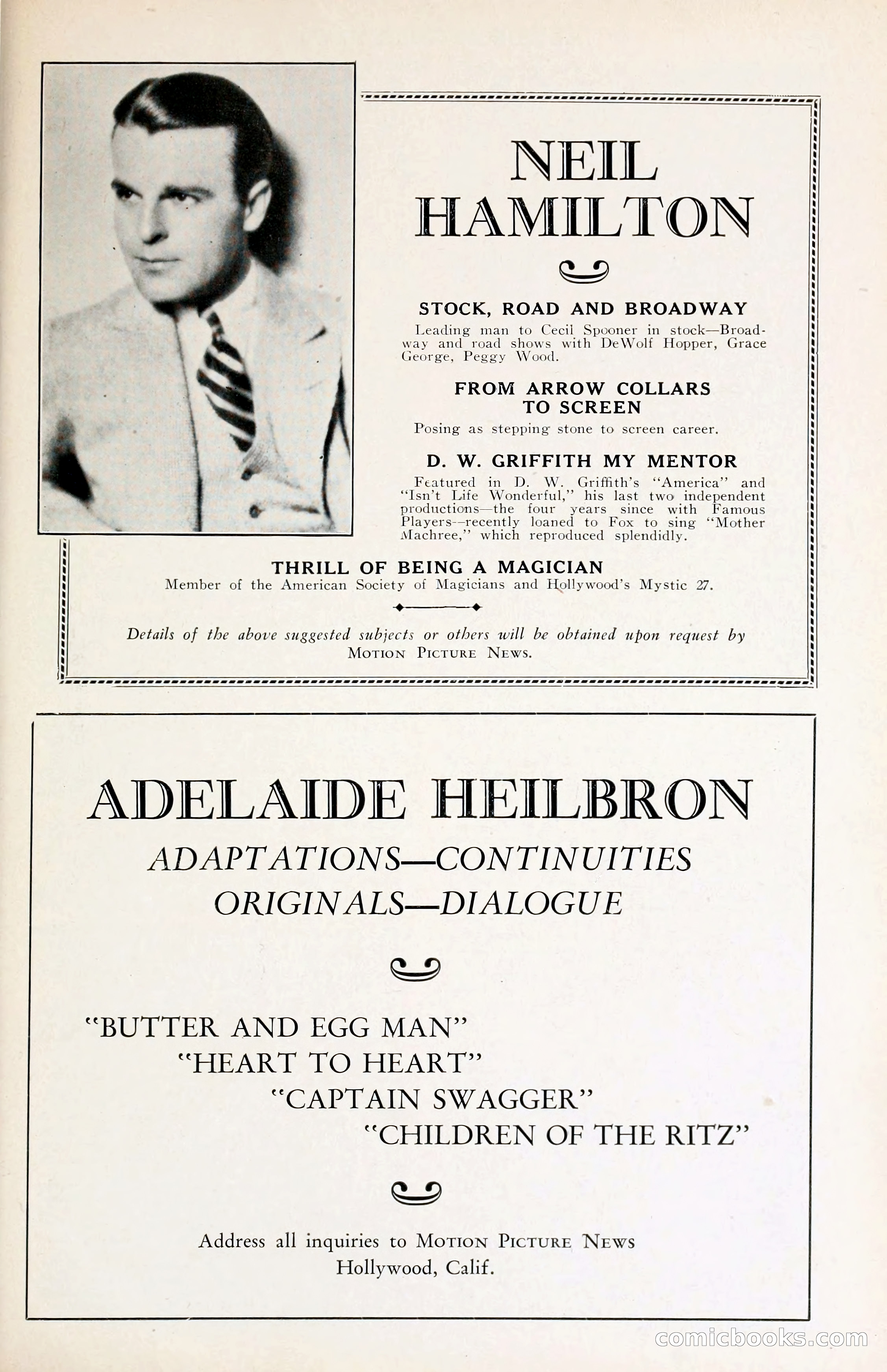1929 Motion Picture News Blue Book — page 183 of 326