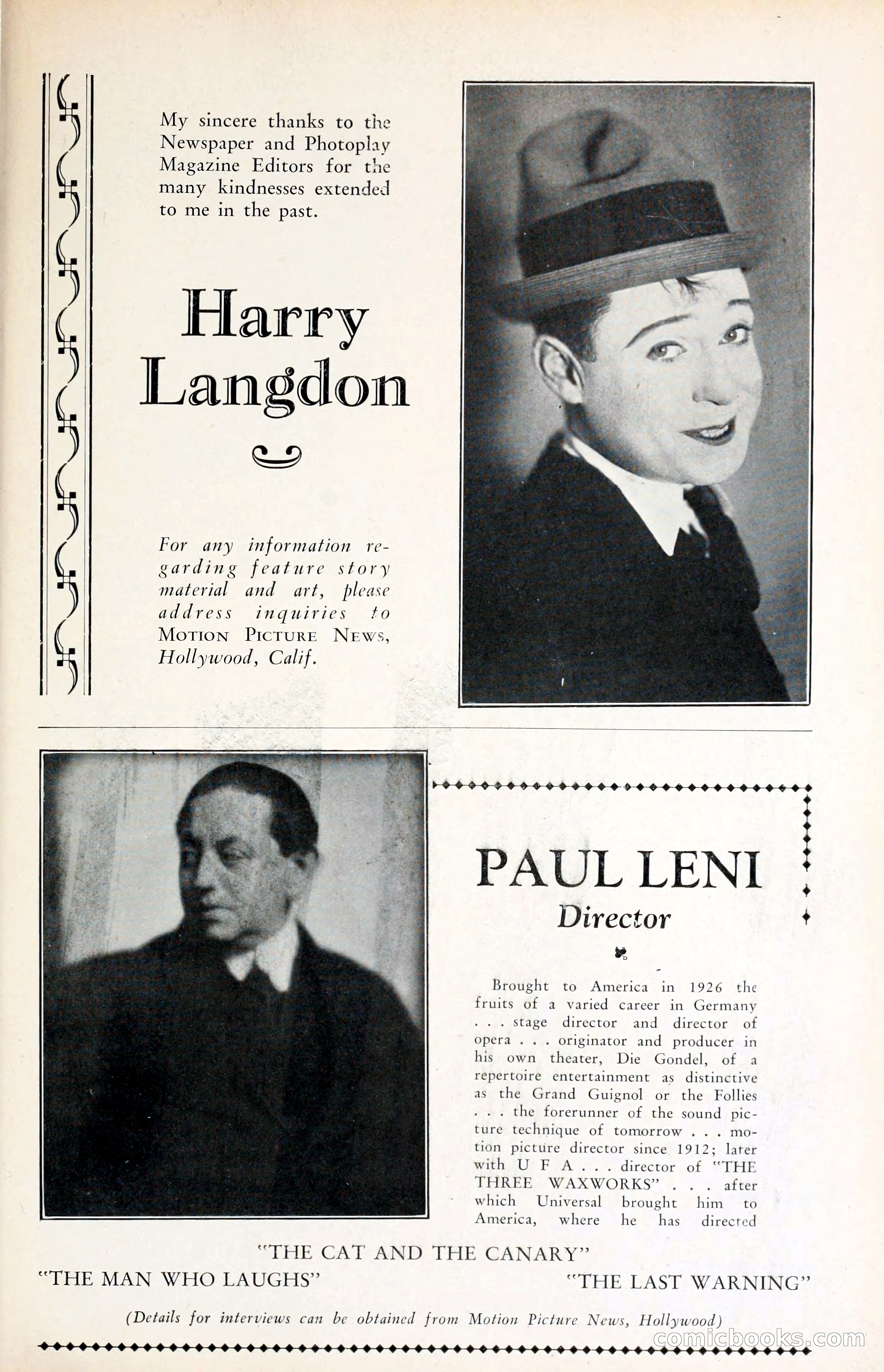 1929 Motion Picture News Blue Book — page 189 of 326