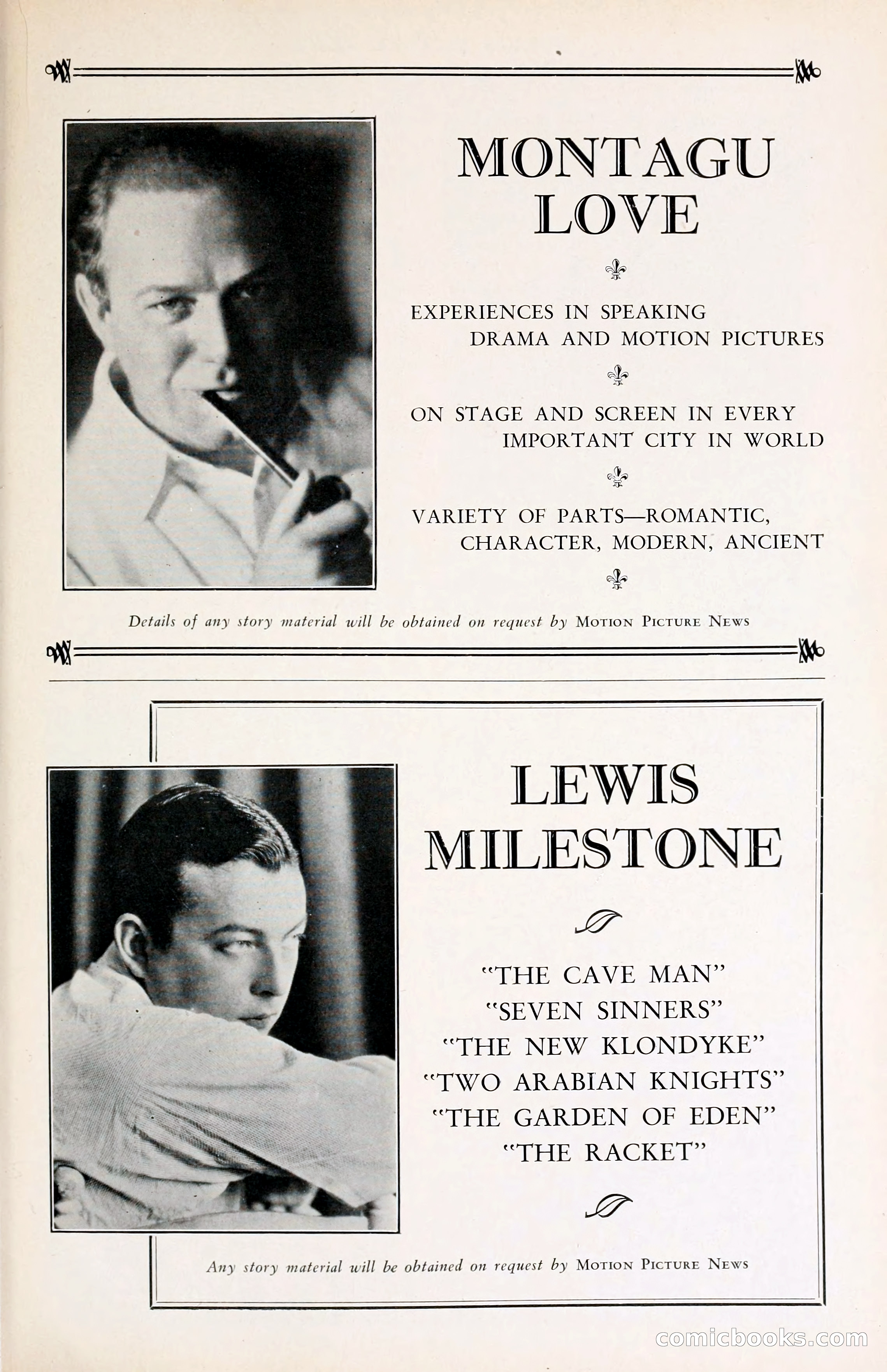 1929 Motion Picture News Blue Book — page 191 of 326