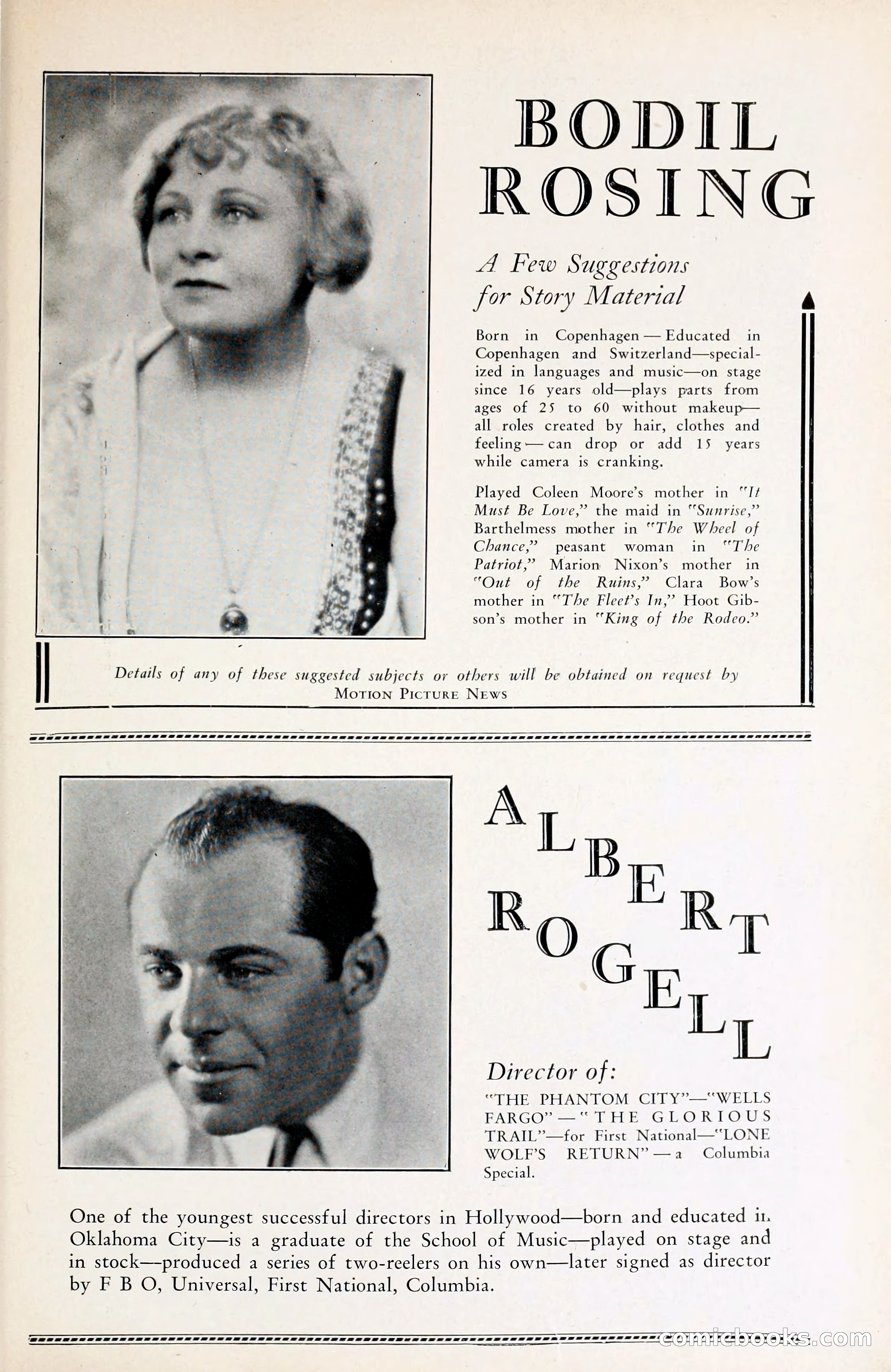 1929 Motion Picture News Blue Book — page 203 of 326
