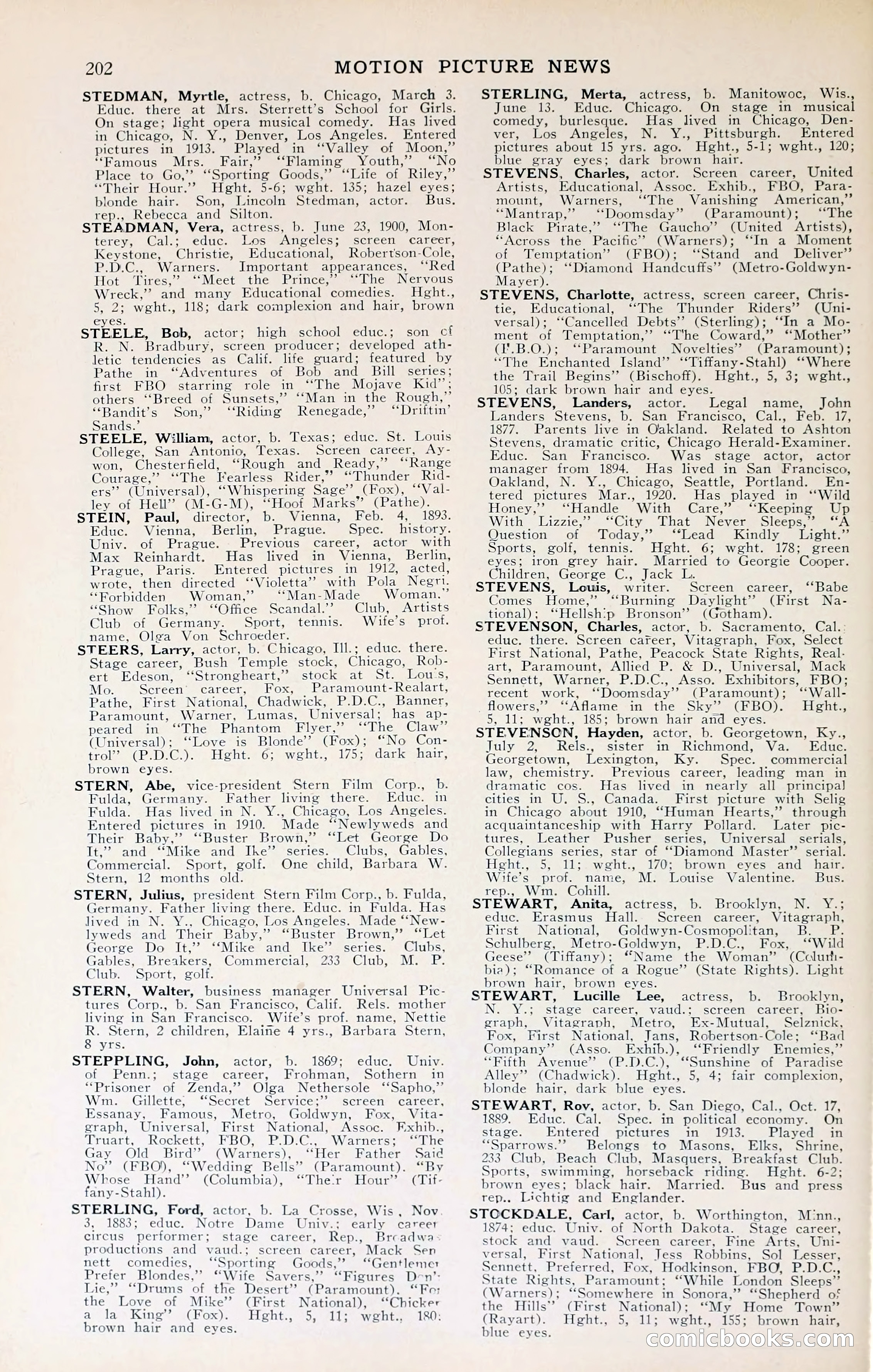 1929 Motion Picture News Blue Book — page 204 of 326